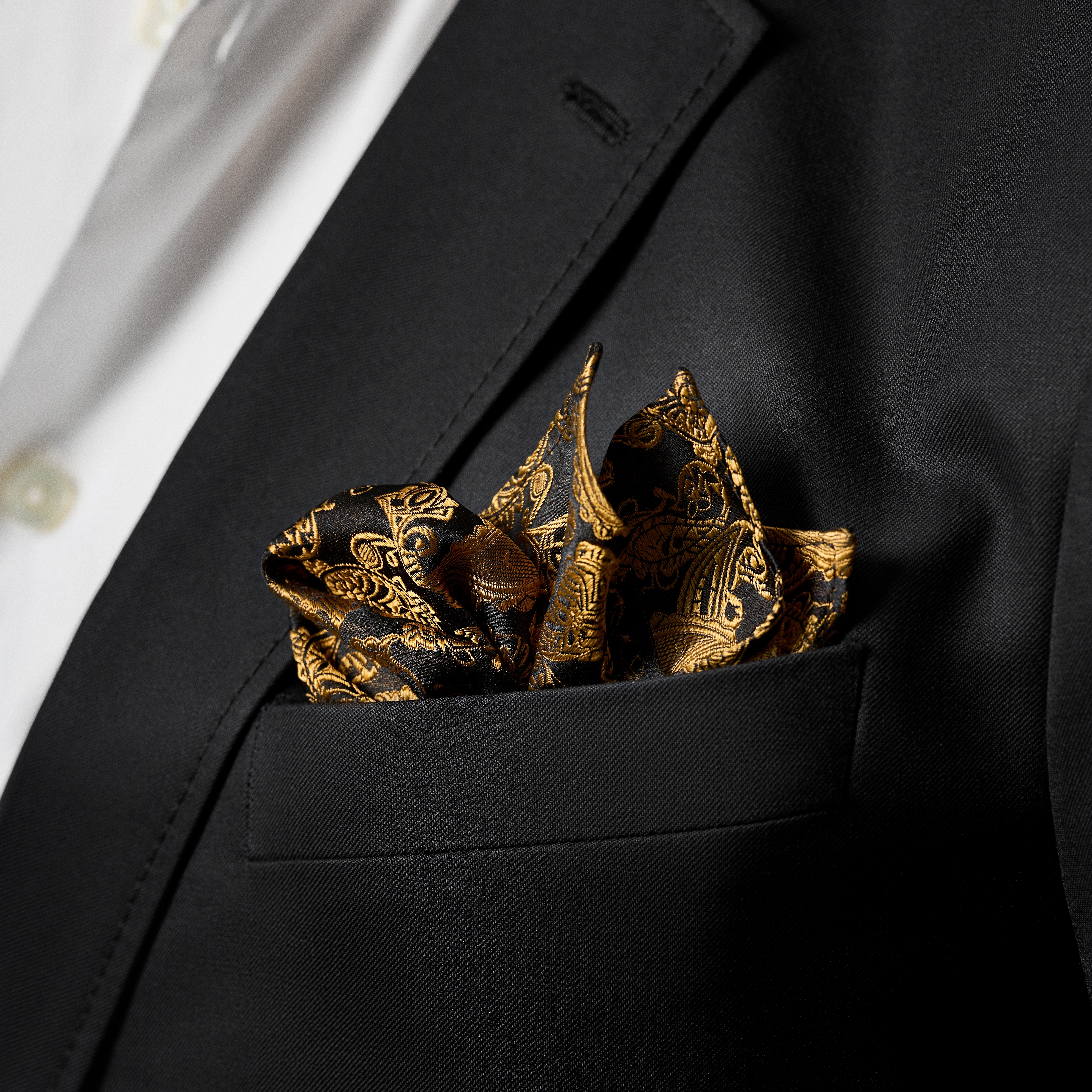 GULD & BRUN PAISLEY Silkelommeklud - 3