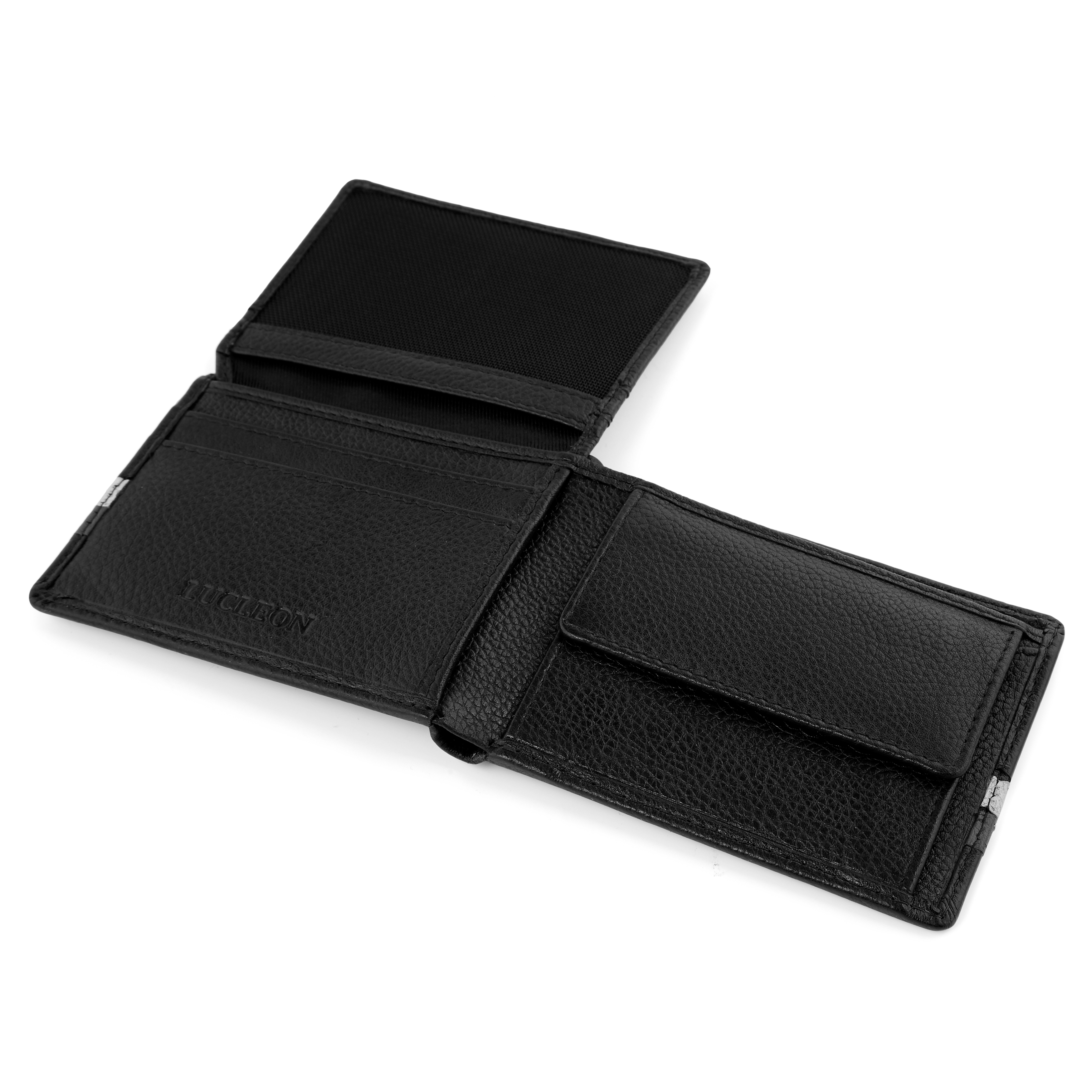 Carteira em Pele Preta RFID Larry - 2