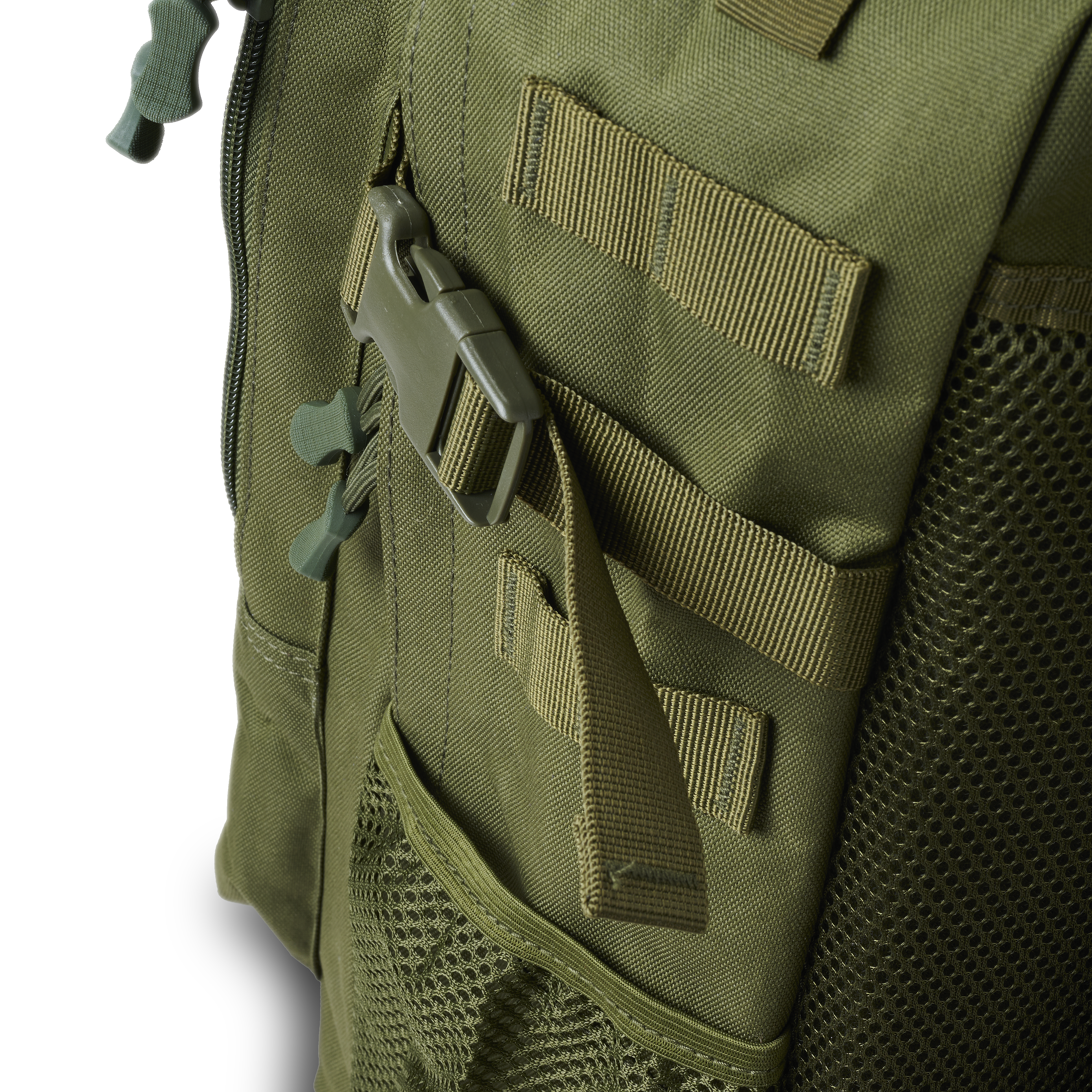 Expedition | Armygrüner taktischer Rucksack mit 35 L Volumen und mehreren Fächern sowie Patch-Fläche - 5