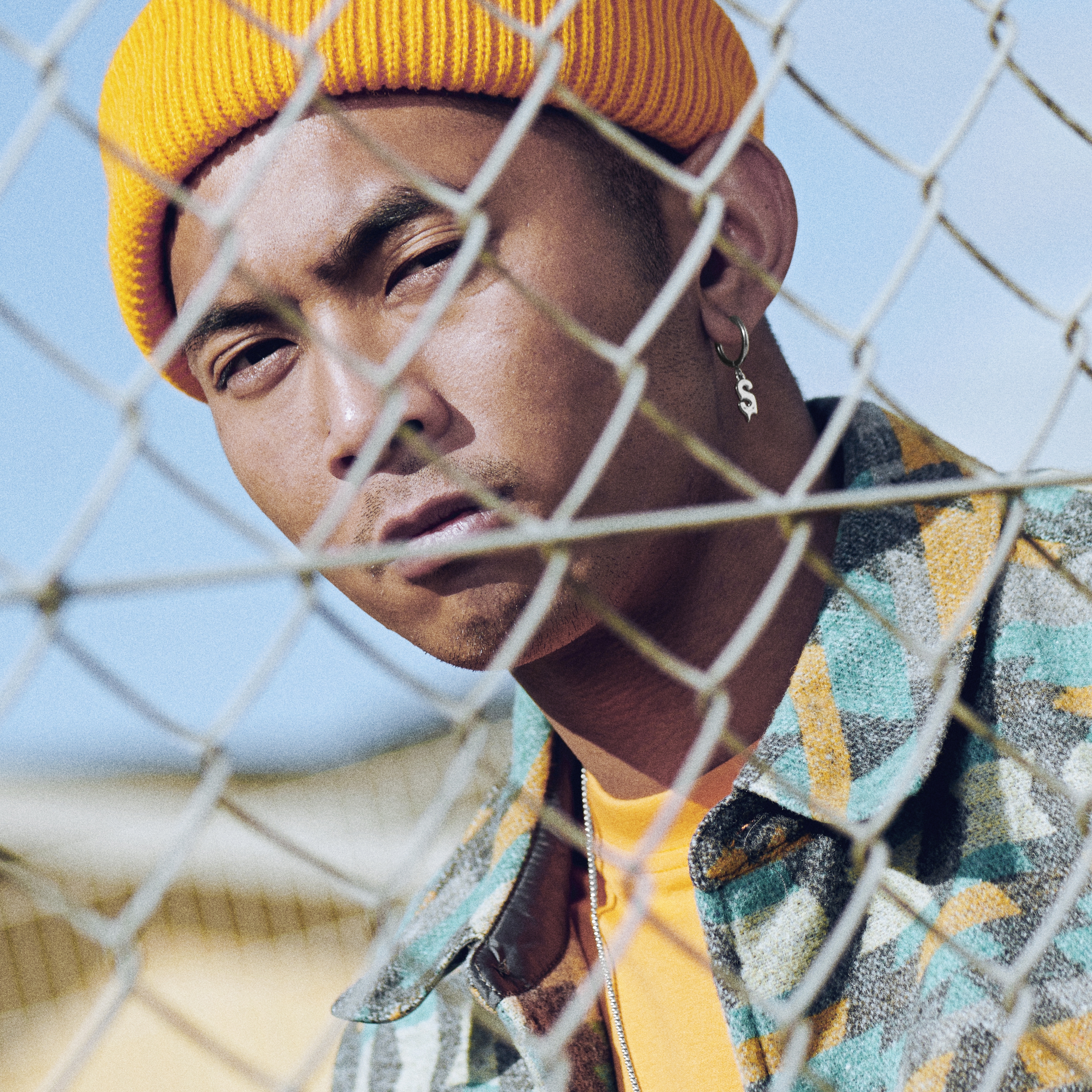 Fahrenheit | Melting Steel Initial S Earring - 4