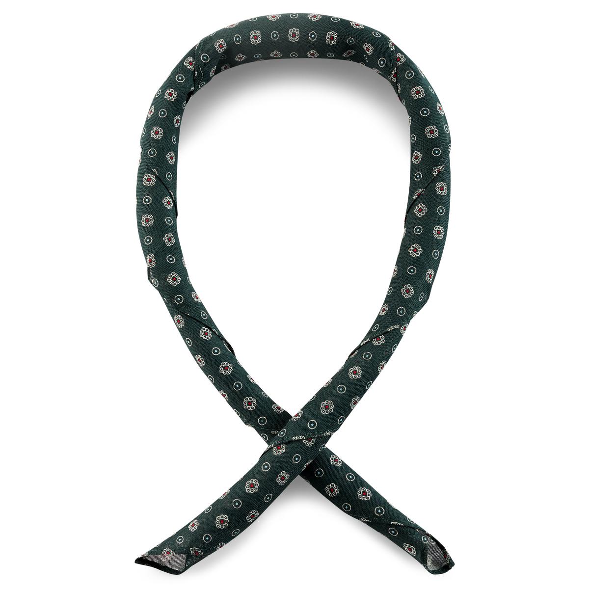 Katoenen halsdoek met petrolblauw en wit gestippeld bloemenpatroon | Op voorraad | Bohemian Revolt Katoenen halsdoek met petrolblauw en wit gestippeld bloemenpatroon | Op voorraad | Bohemian Revolt
