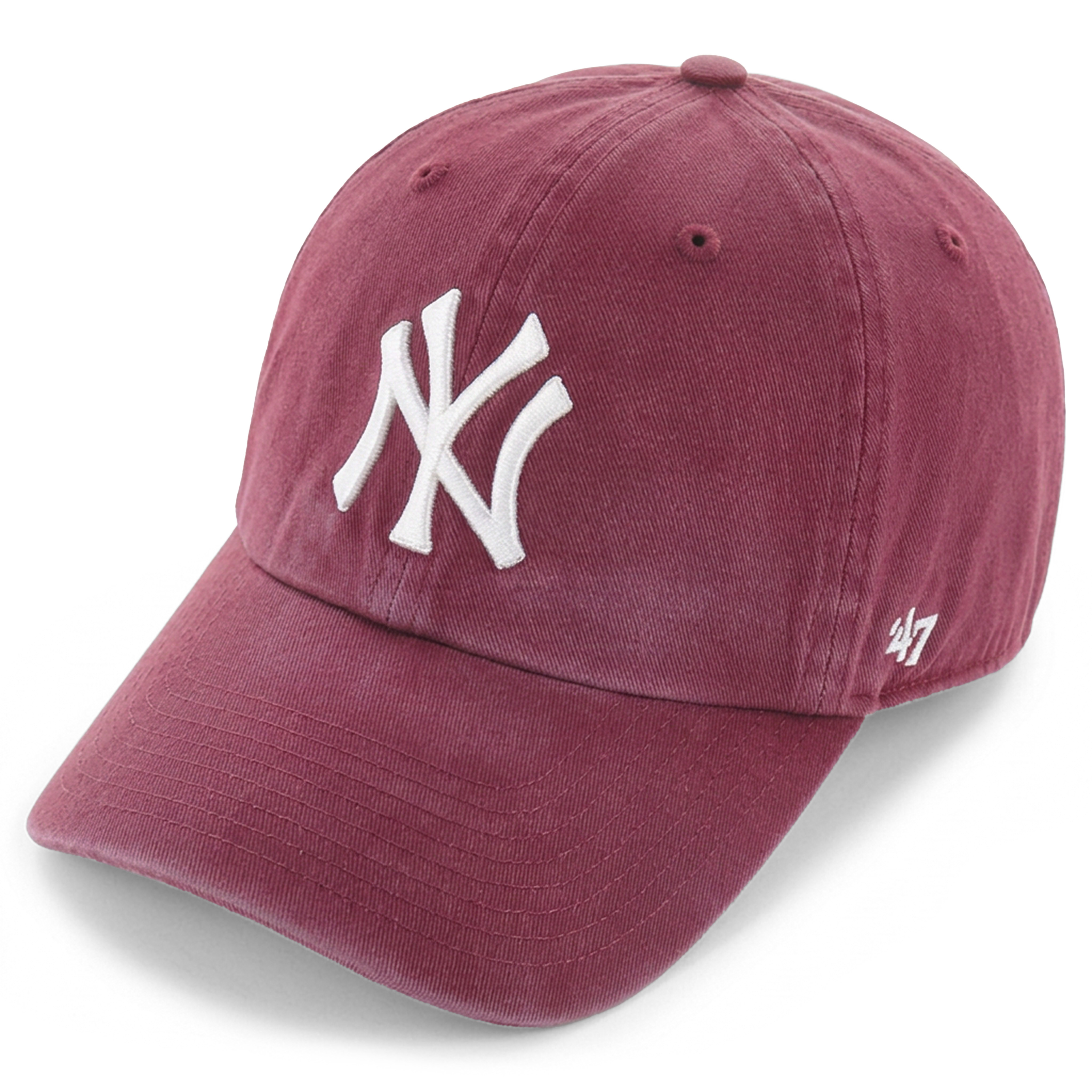 '47 CLEAN UP | Mörk vinröd MLB New York Yankees-keps