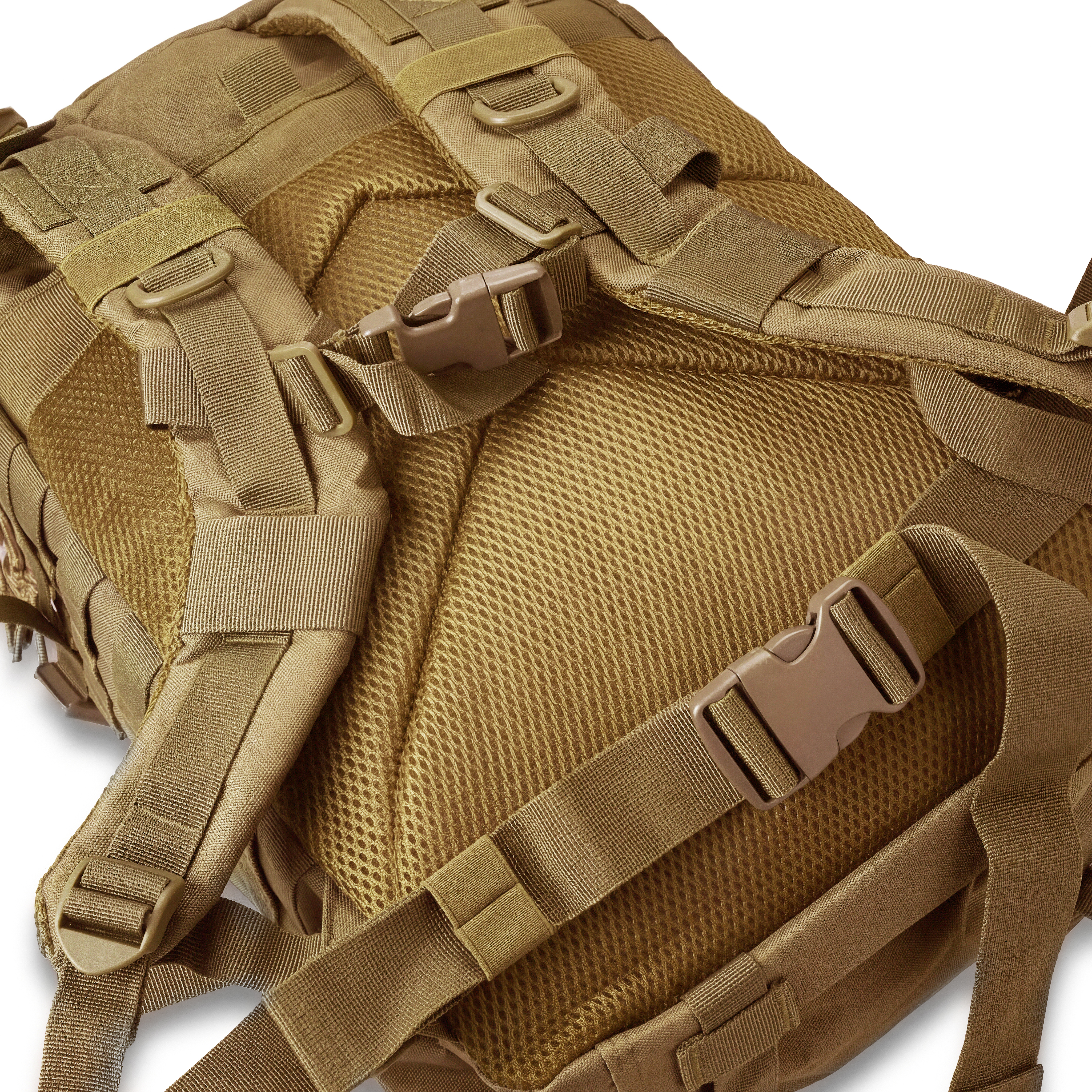 Expedition | Tan farbener taktischer Rucksack mit 40 L Volumen und Patch-Fläche - 4