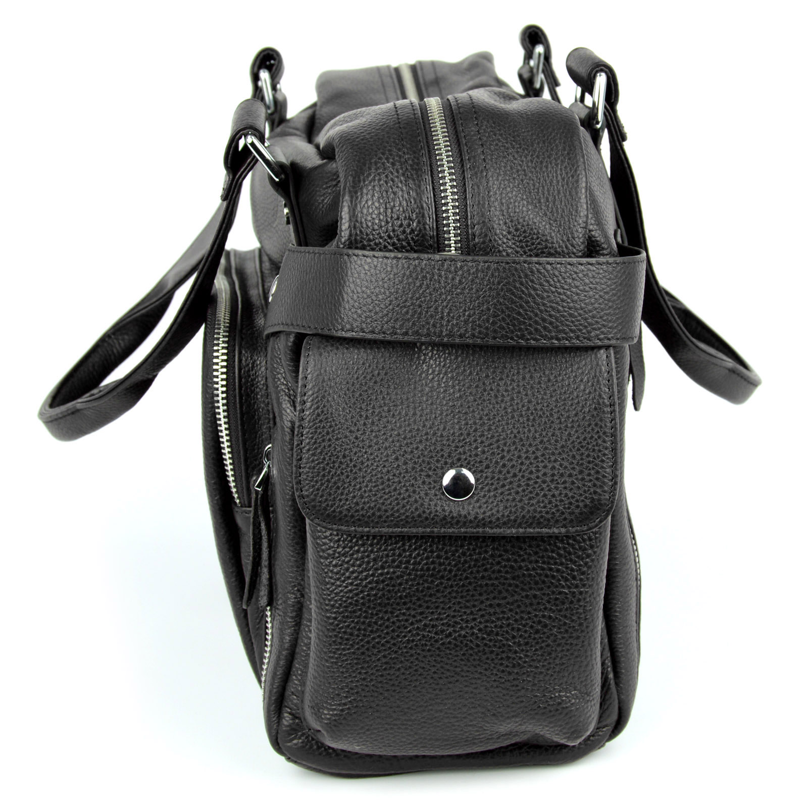 Exklusive schwarze VT Ledertasche - 7