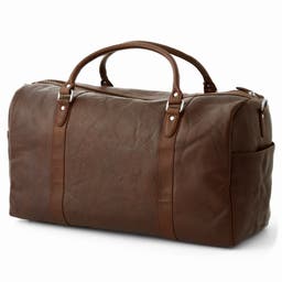 California | Dark Brown Leather Duffle Bag