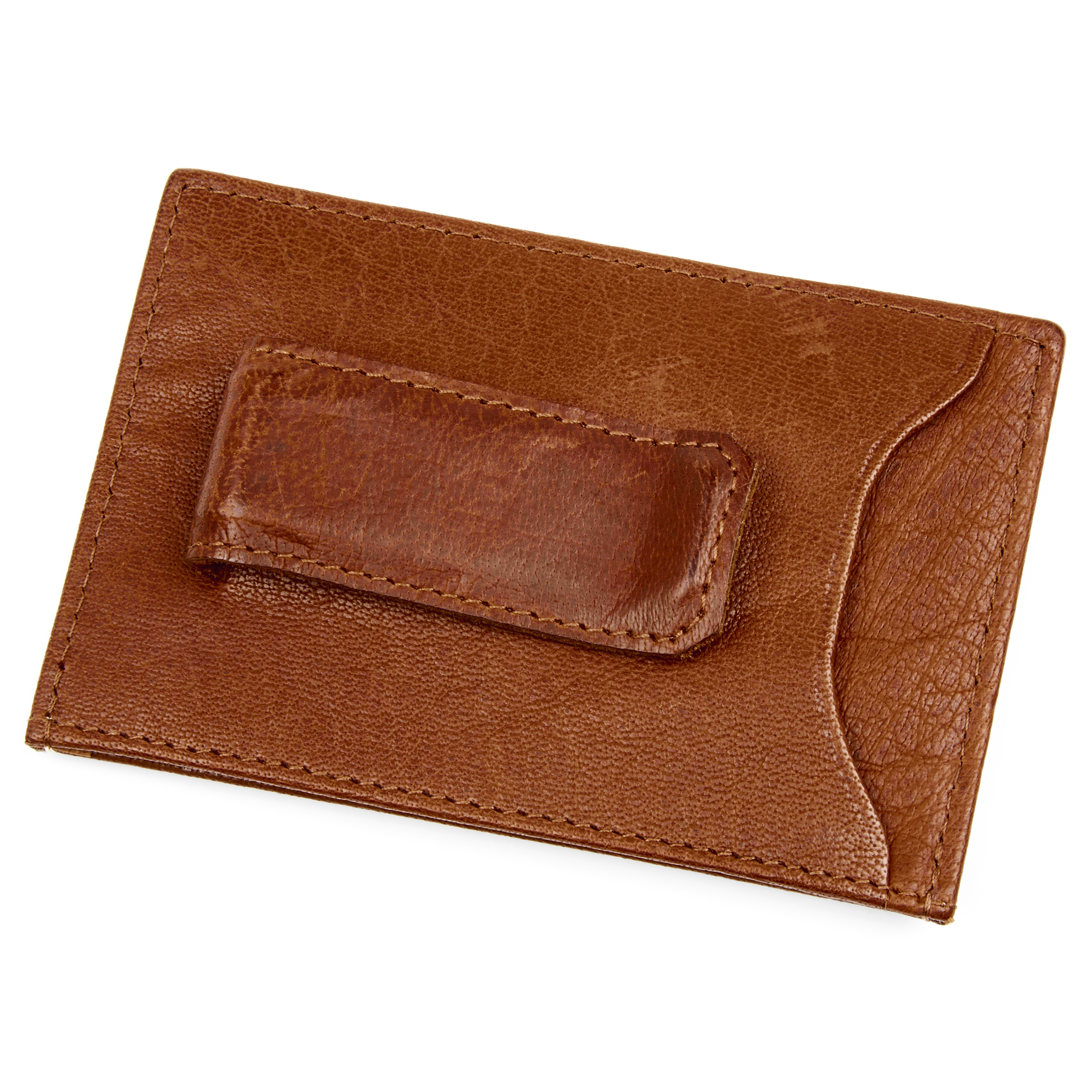 Oxford Lysebrun Clip-On Skinnkortholder - 2