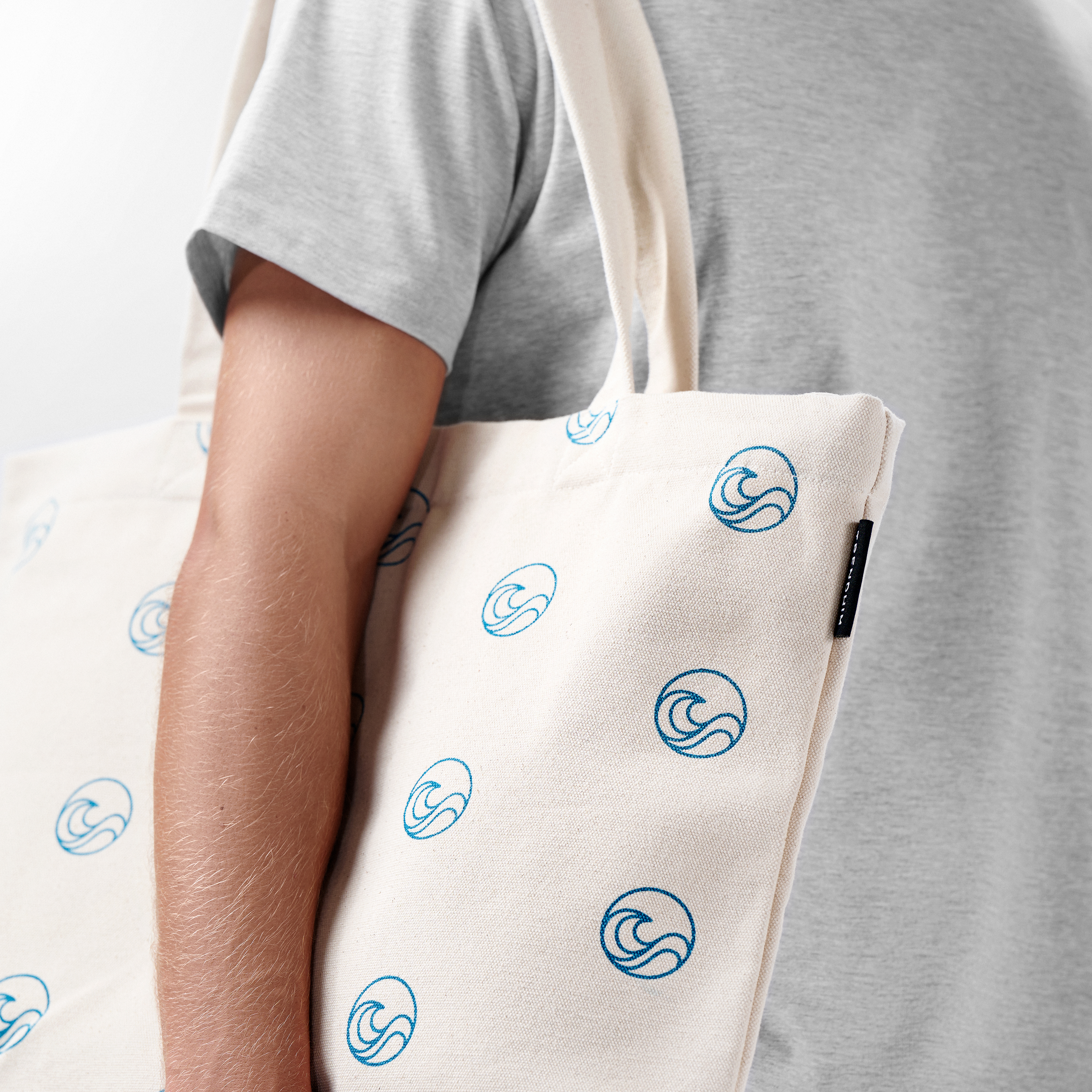 Ubleget Bomuld Tote Bag - 11