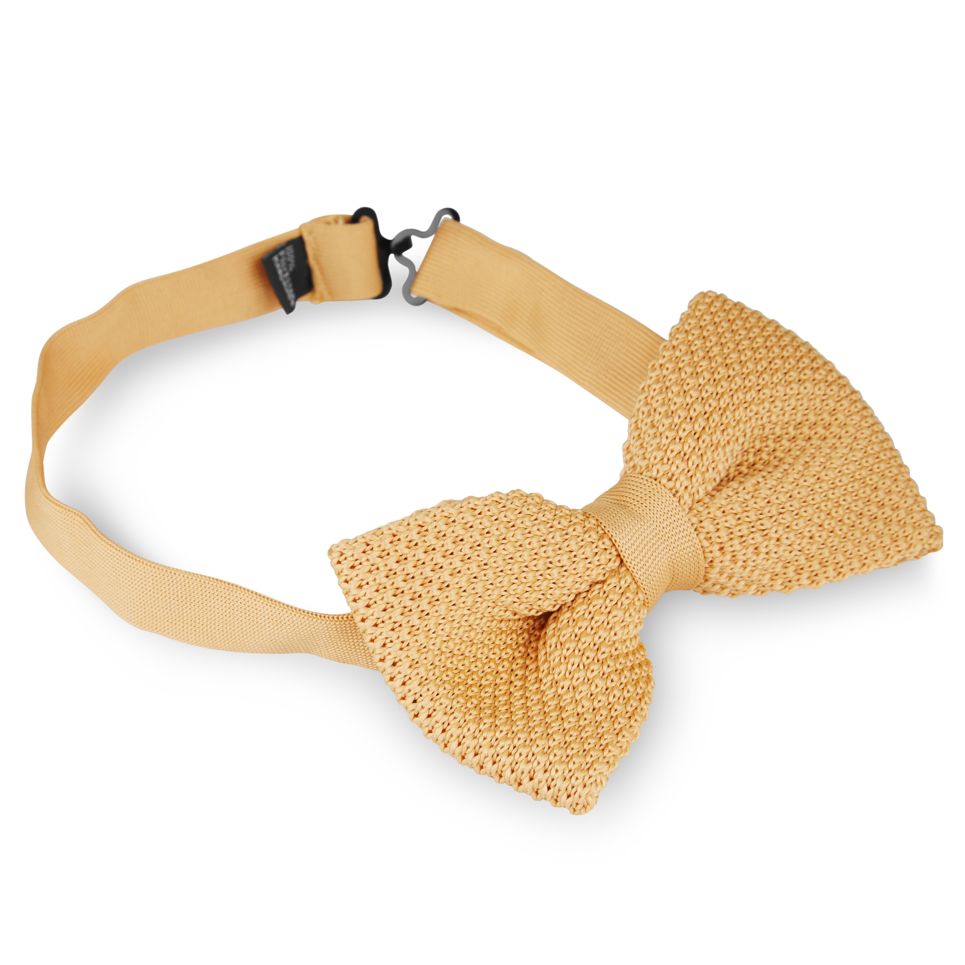 Persikofärgad Stickad Fluga - 2