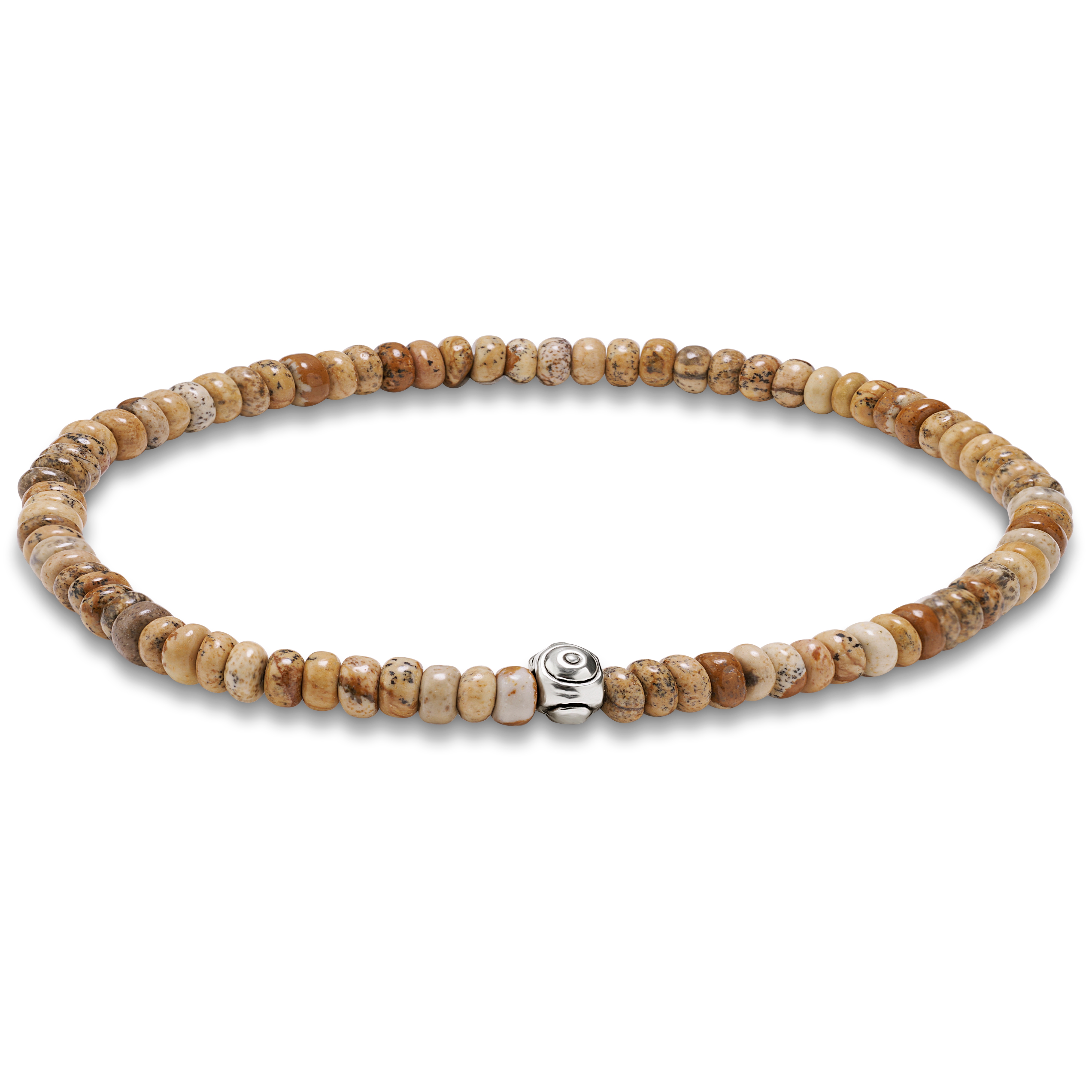 Amalfi | Coconut & Natural Stone Beaded Bracelet