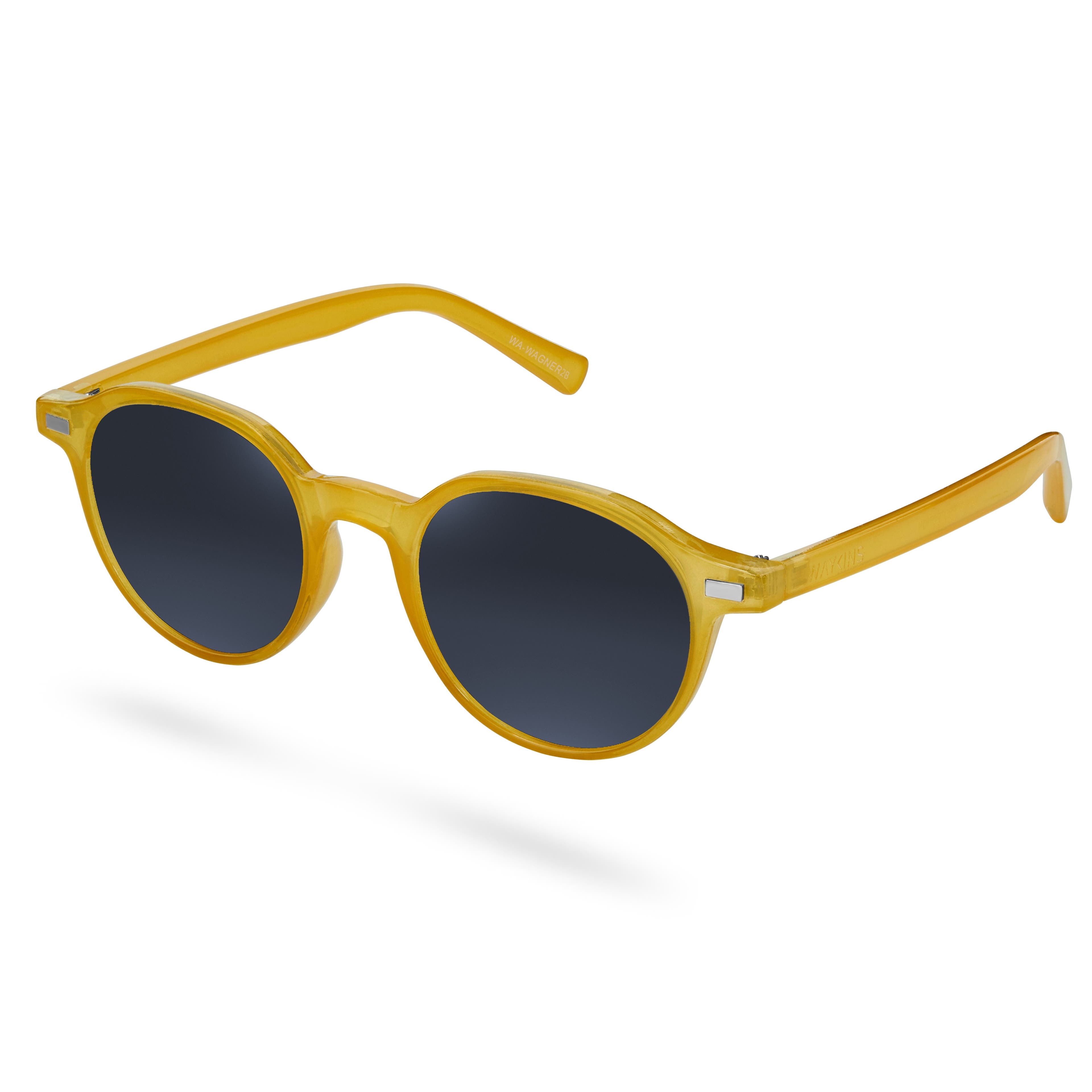 Слънчеви очила Wagner с жълти рамки и сиви стъкла