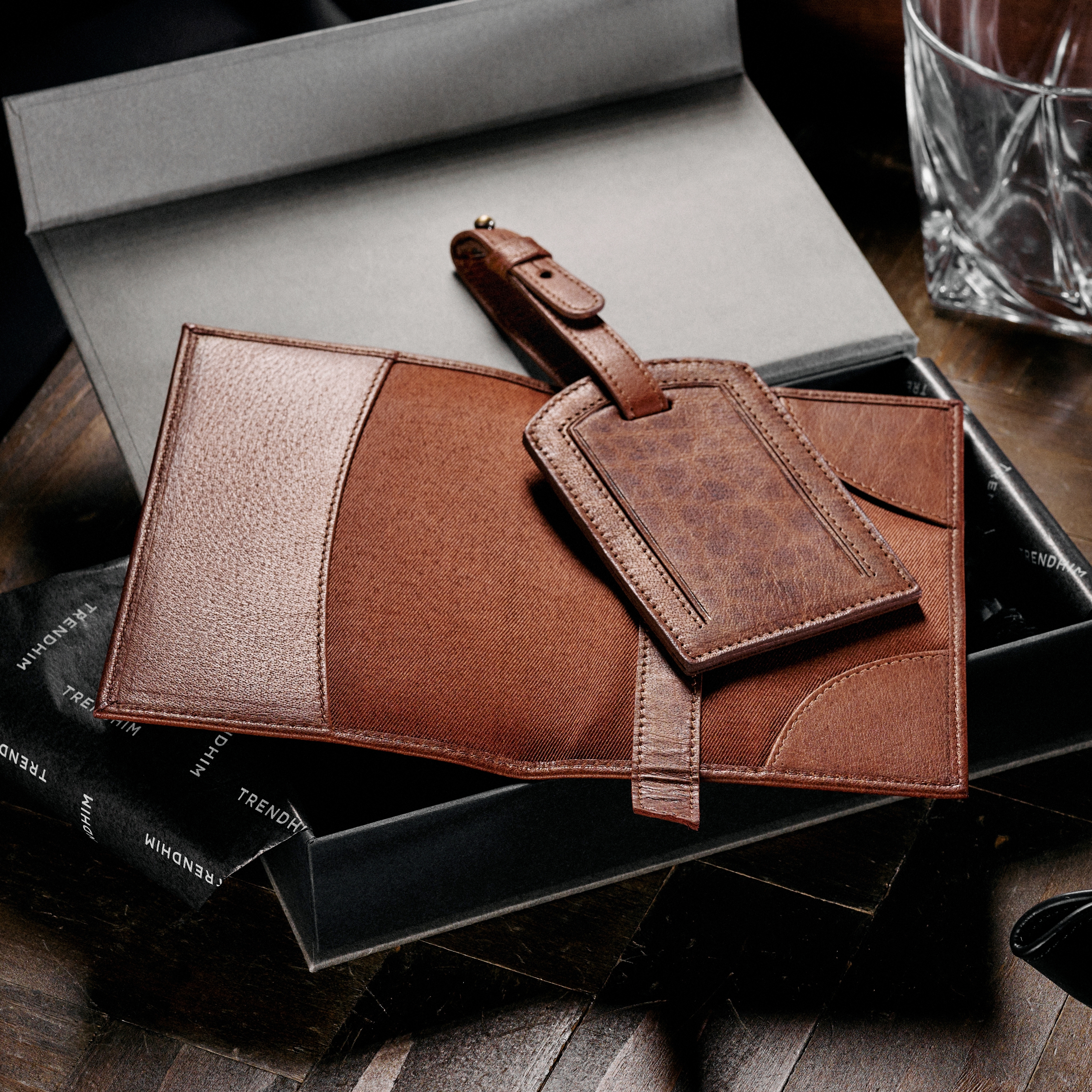 Podróżny zestaw prezentowy | Brązowa skóra - 3