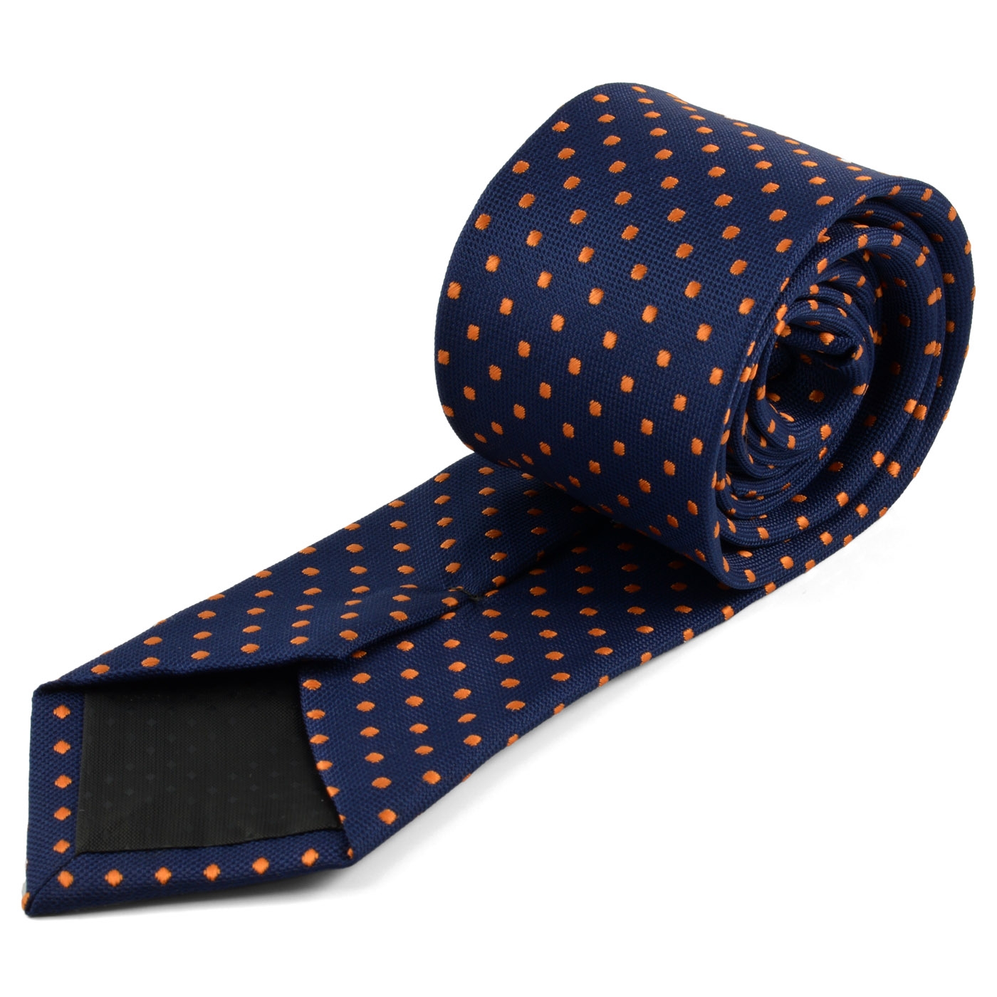 Corbata azul puntos naranjas | ¡En stock! Tailor Toki