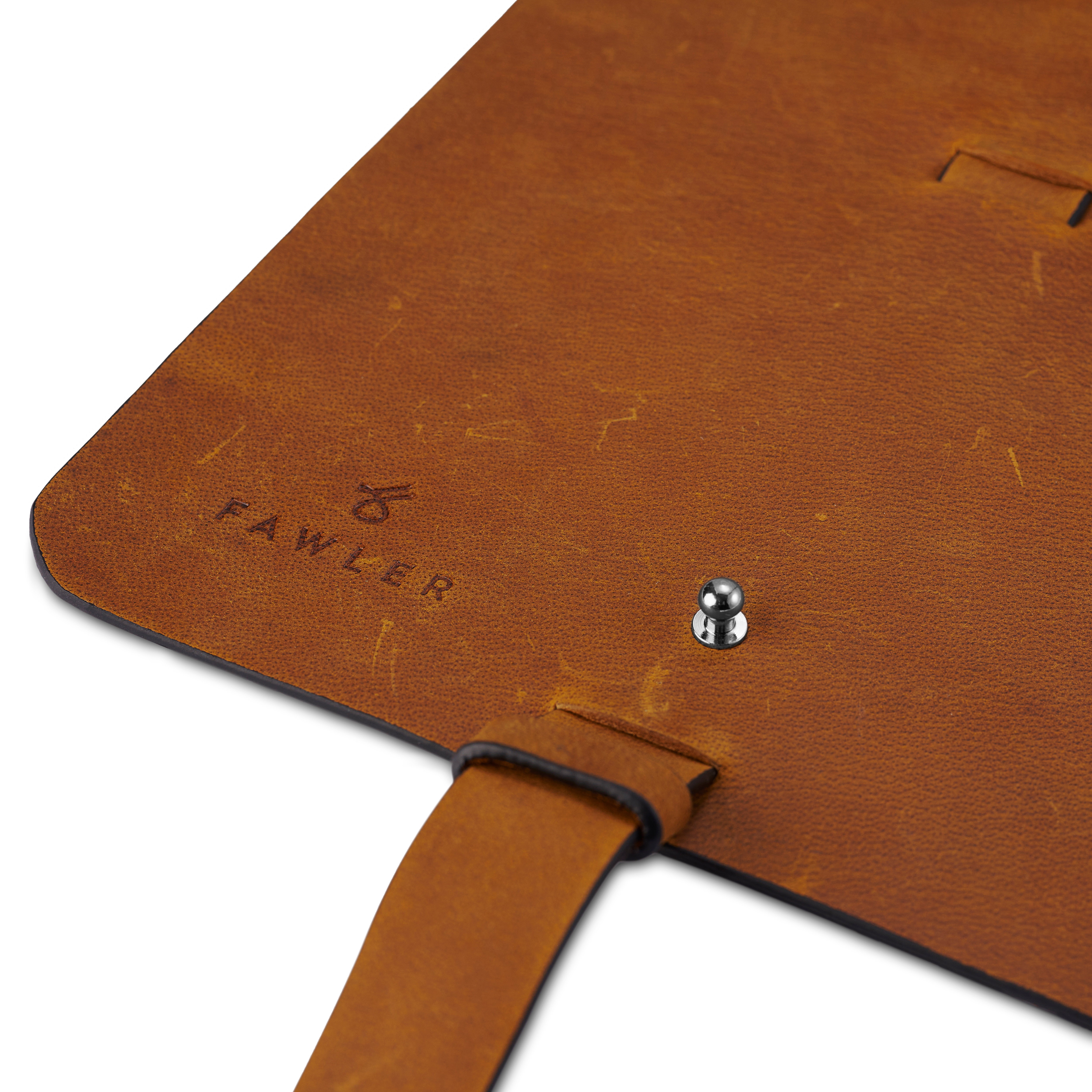 Brown Leather Cable Organiser - 7