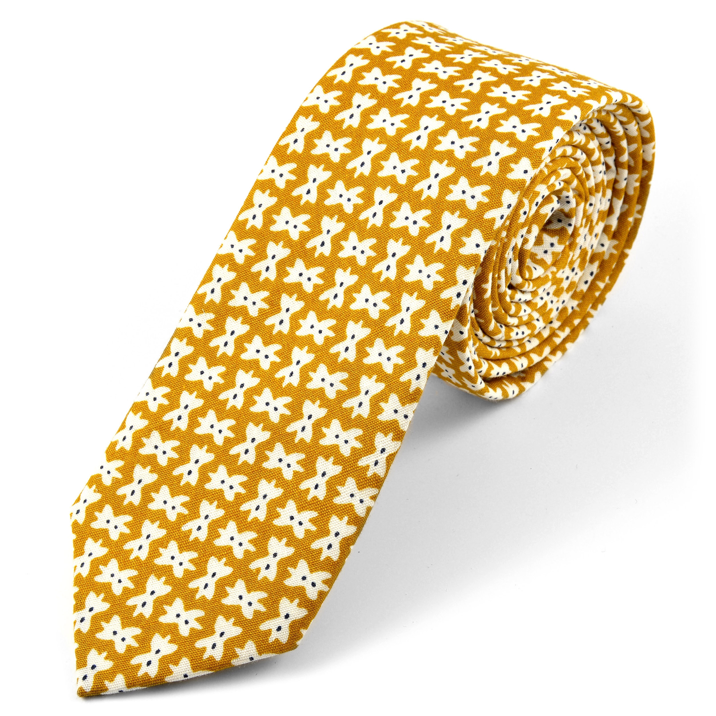 Brunt Sløyfedesign Bomullsslips - 1