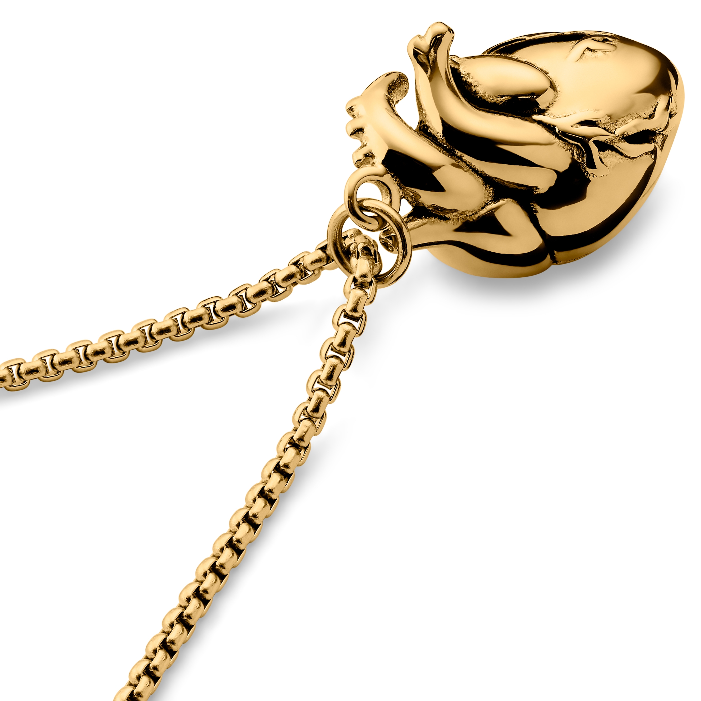 Egan | Collier Le coeur en métal doré - 8