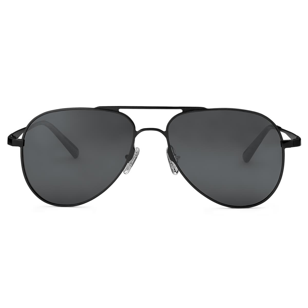 Gafas de sol aviator de titanio polarizadas negras ¡En stock