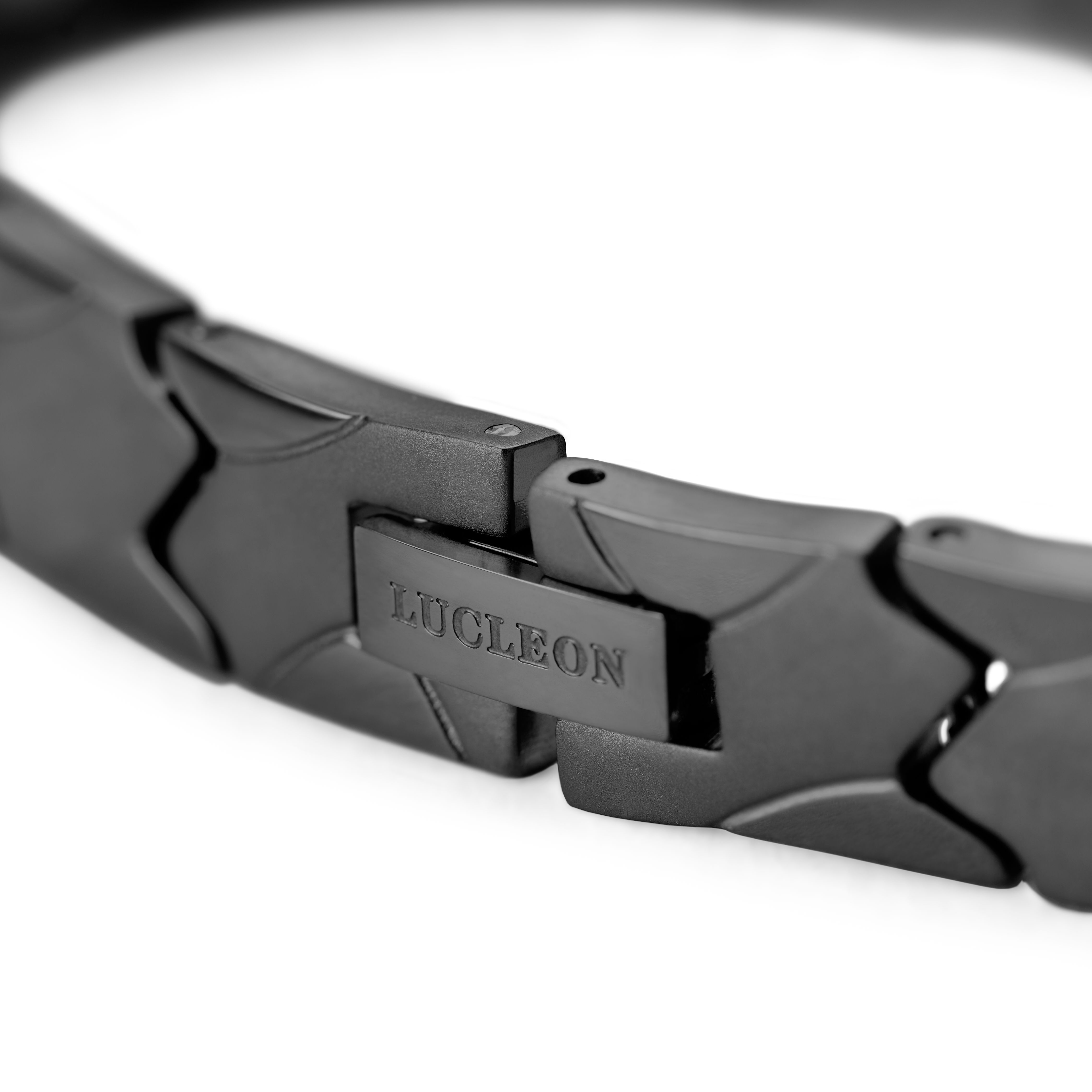 Black Asymmetric Titanium Magnetic Bracelet | In stock
