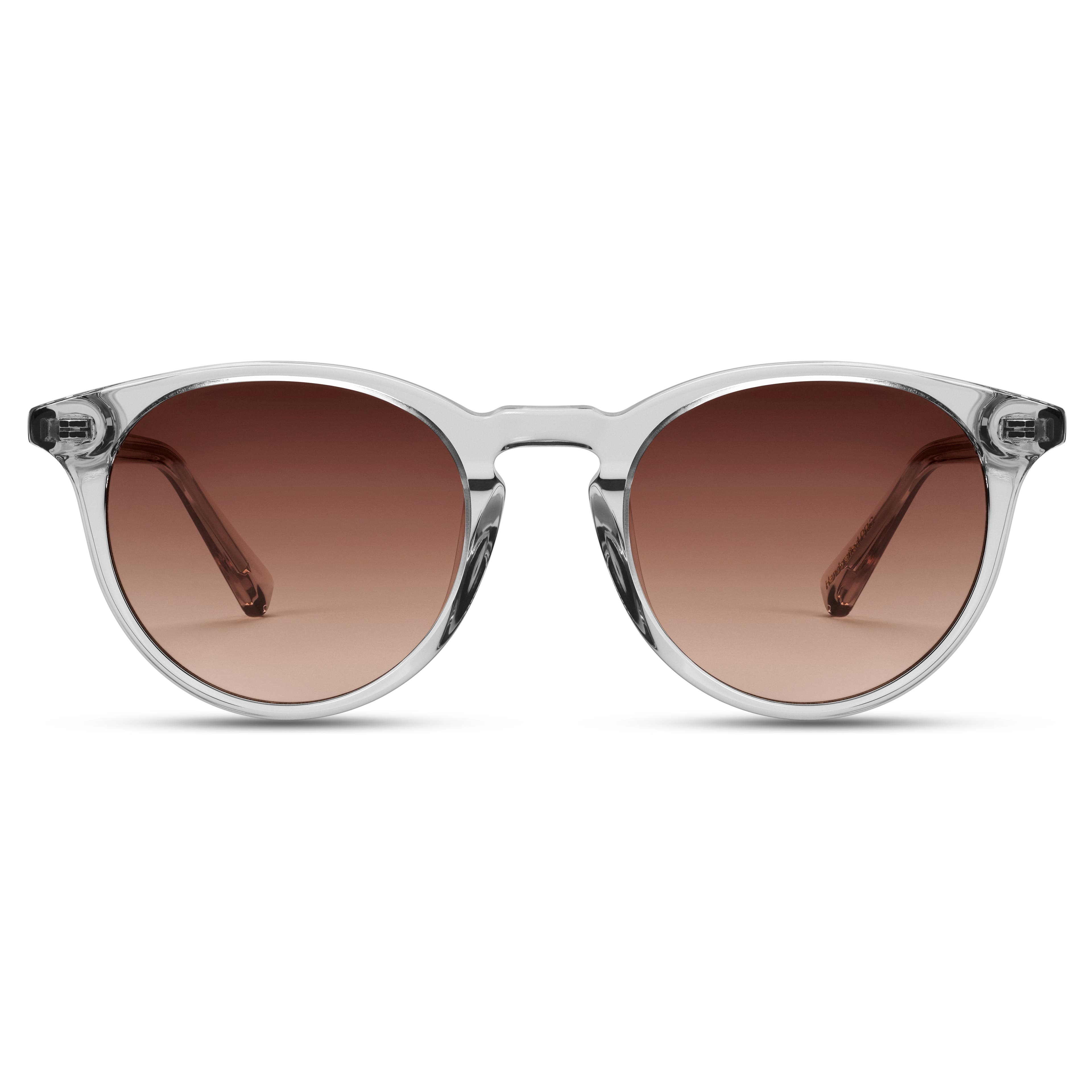 Round Brown Horn-Rimmed New Depp Sunglasses