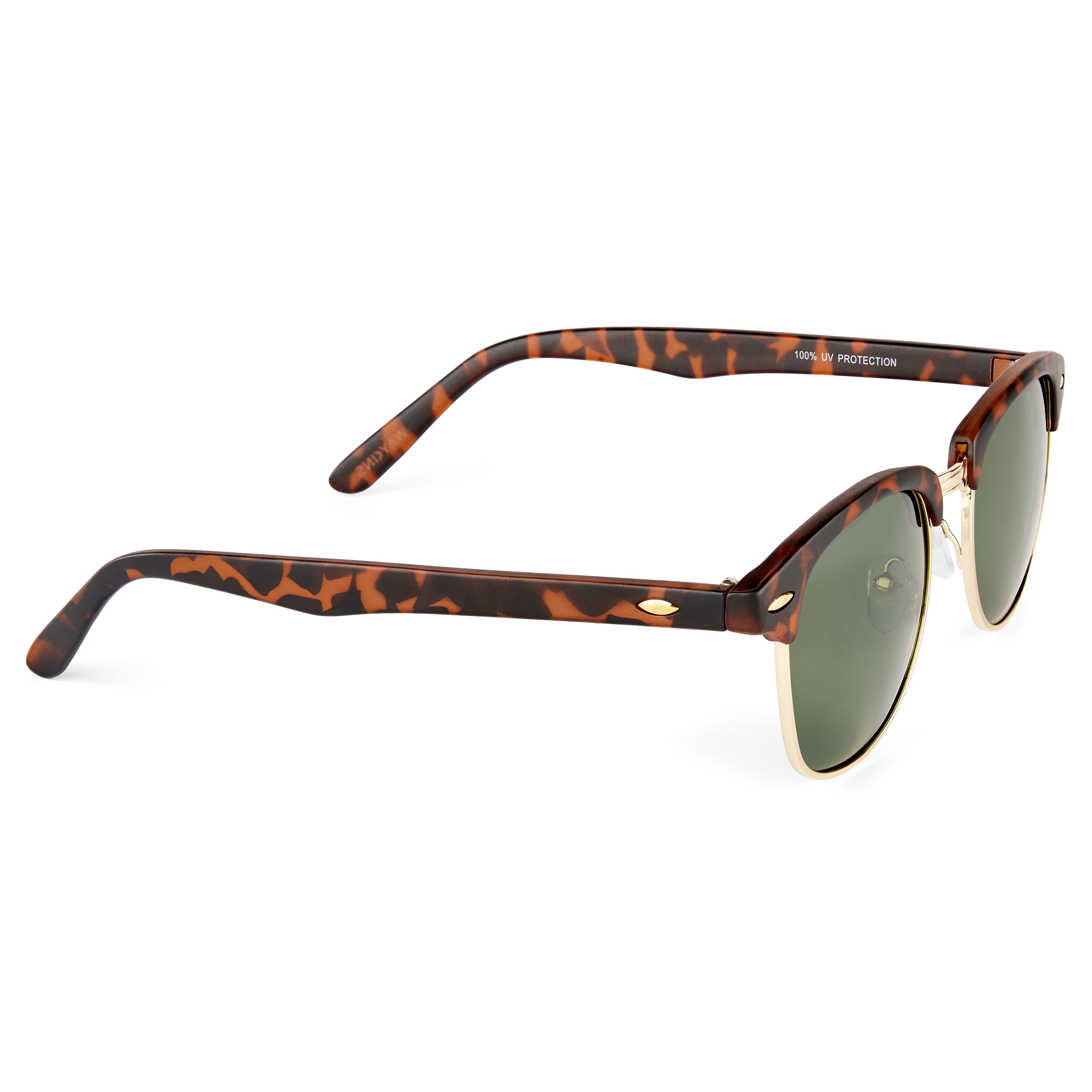 Óculos de Sol Verdes e Padrão Tartaruga - 4