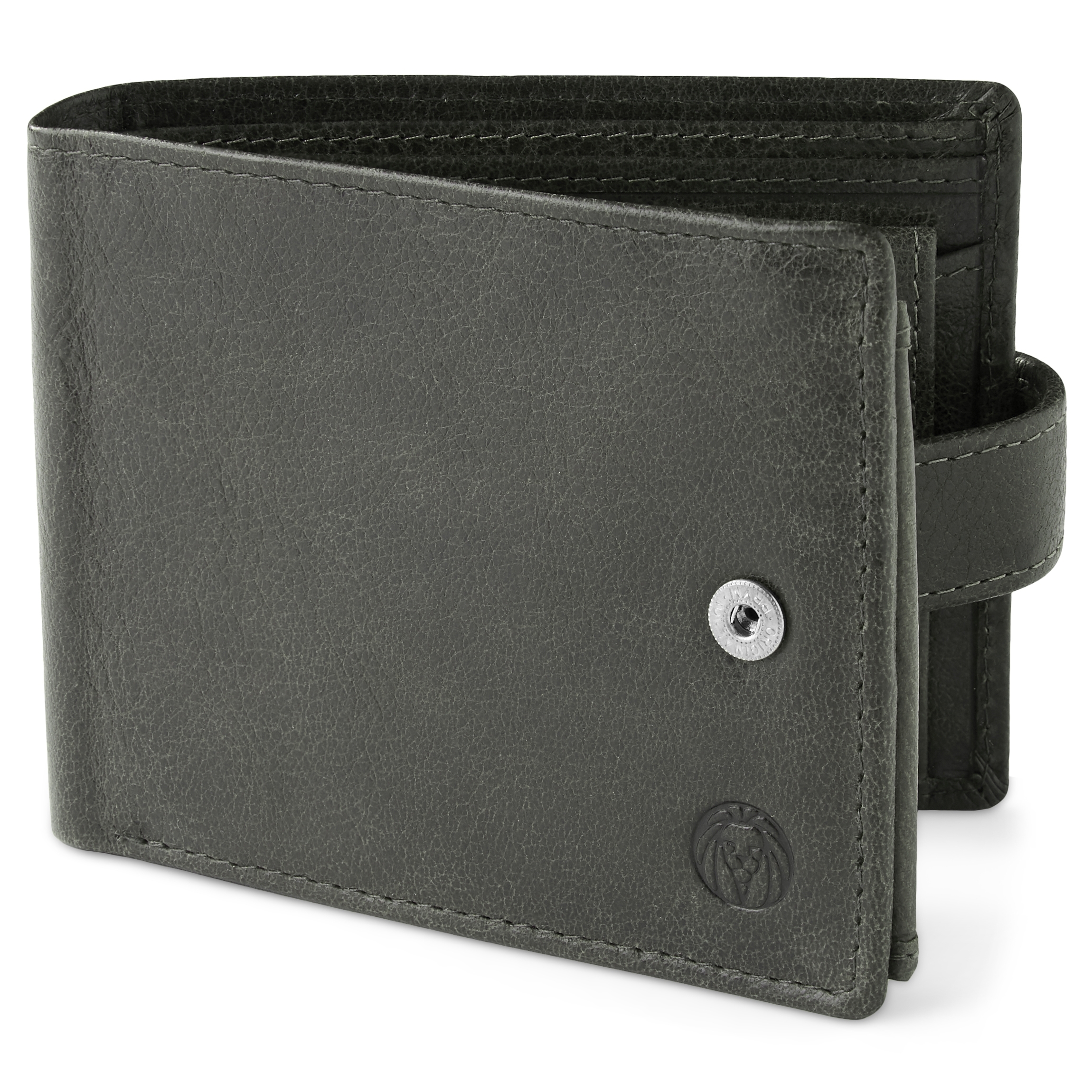 Bruingrijze Ergonomische Lederen Licio Portemonnee - 1