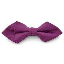Purple Basic Pointy Pre-Tied Bow Tie
