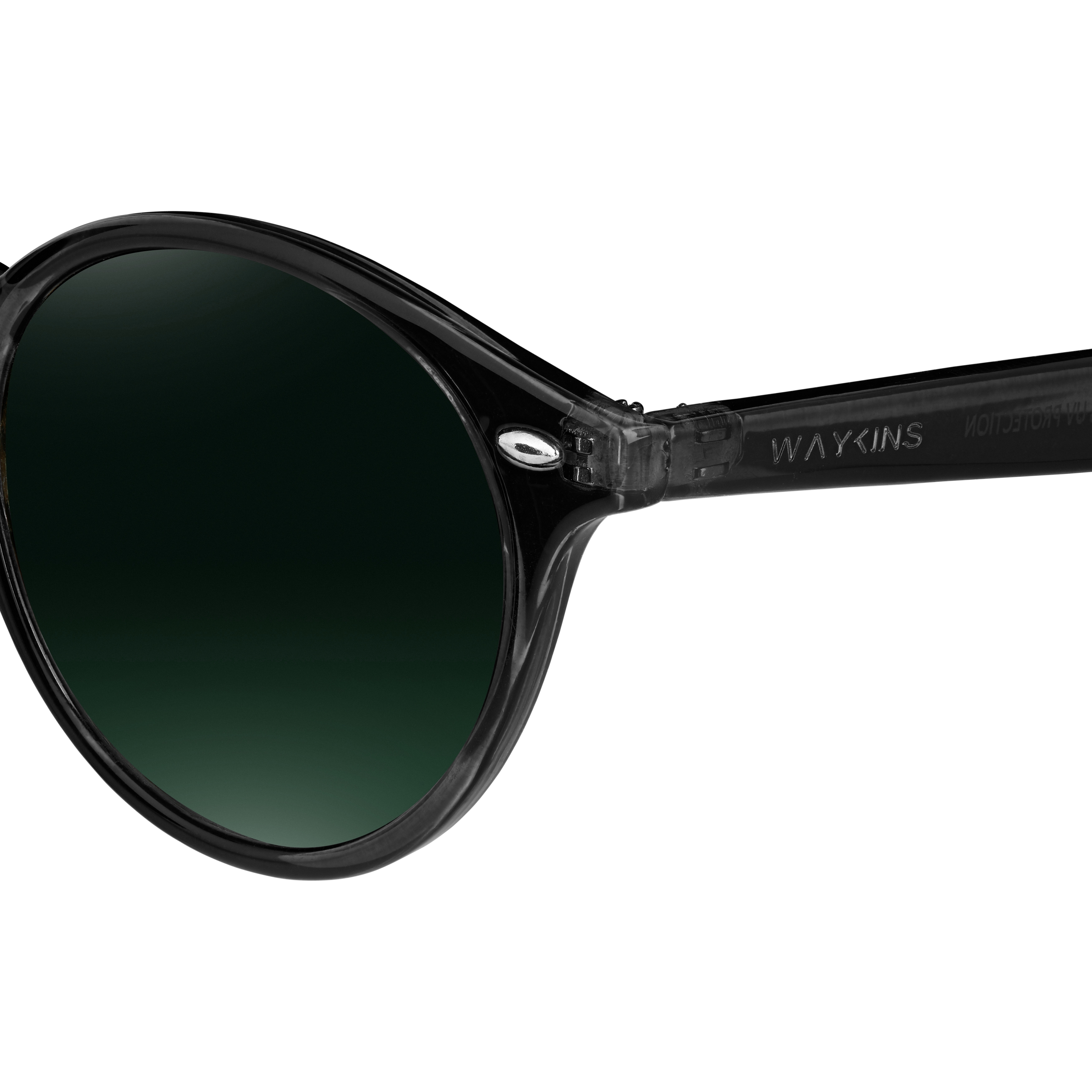 Wally Clear & Green Wade Sunglasses - 4