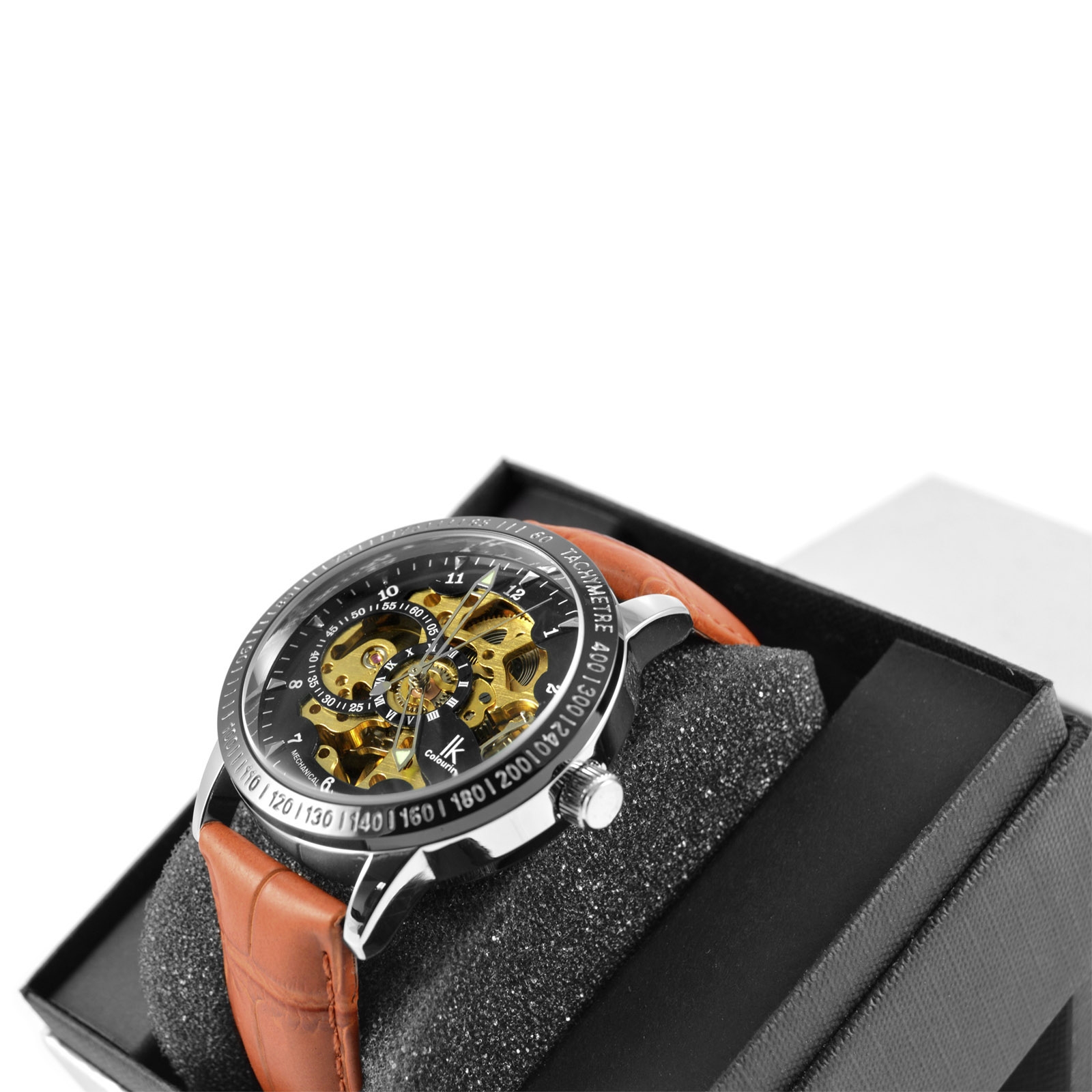 Brown Leather Rolat Watch - 2