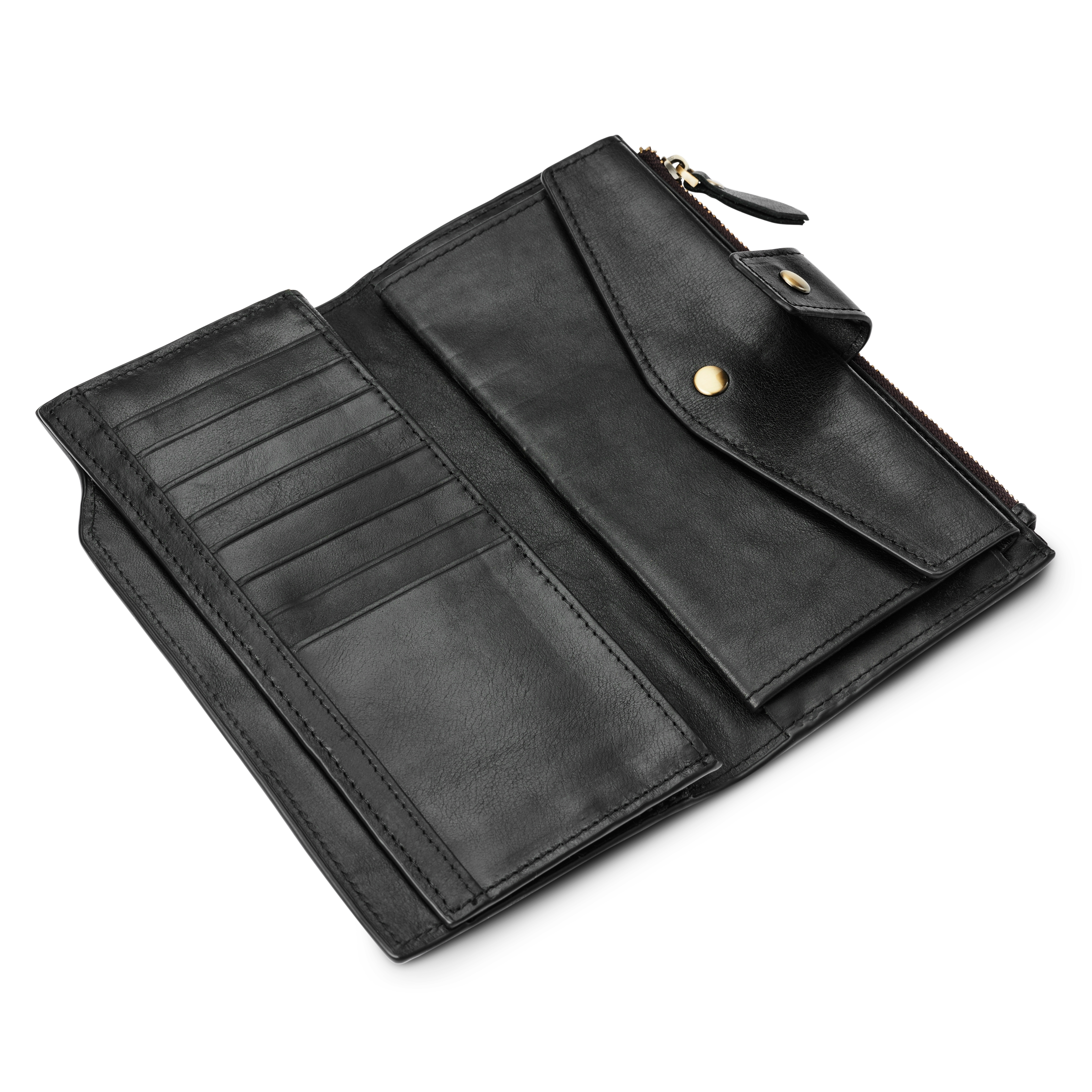 Sort RFID-skinnlommebok - 3