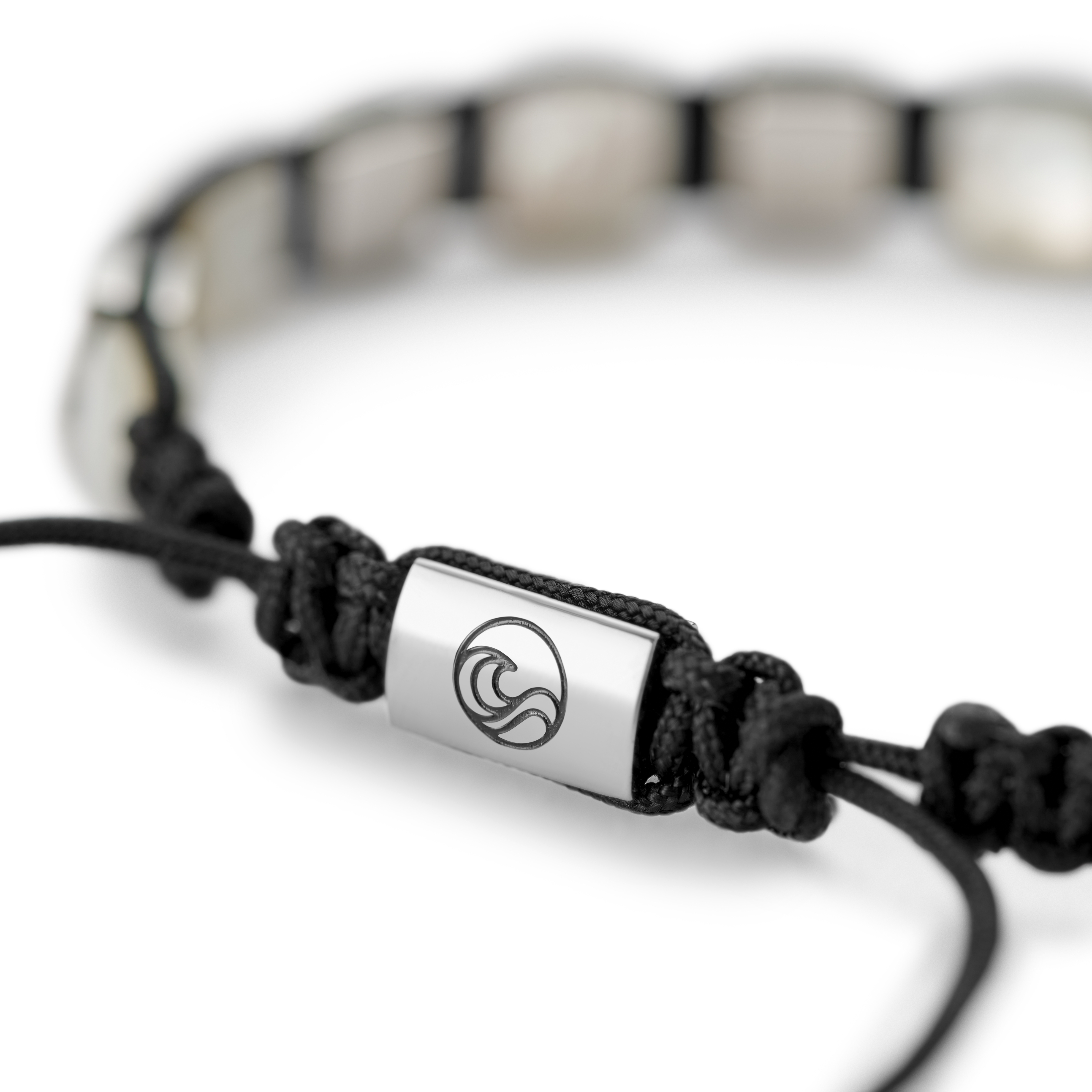 Atlantis | 7 mm Perlmutt- und Edelstahl-Perlenarmband - 6