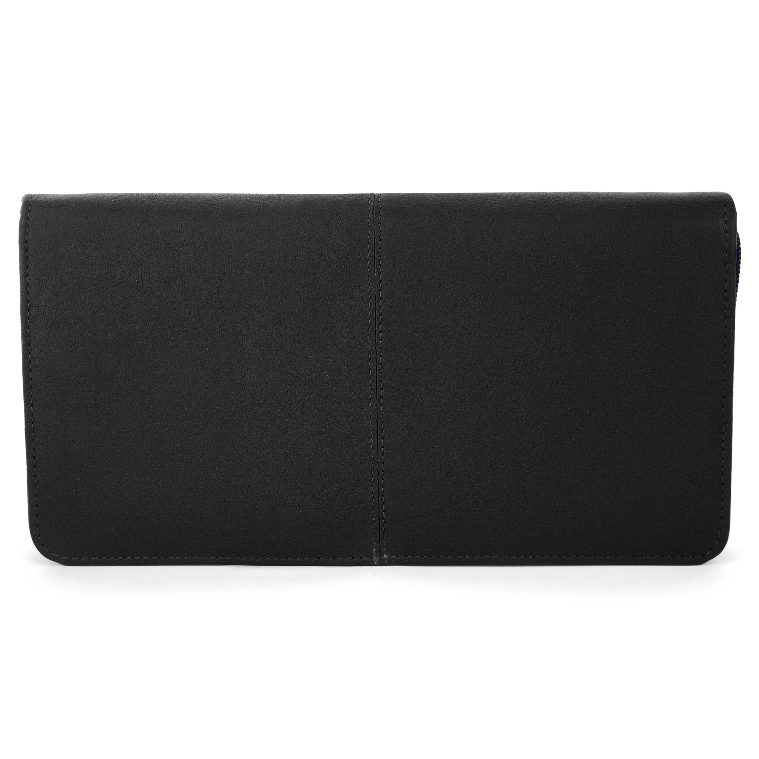 Oxford Large Rejsetegnebog i Sort Læder - 4