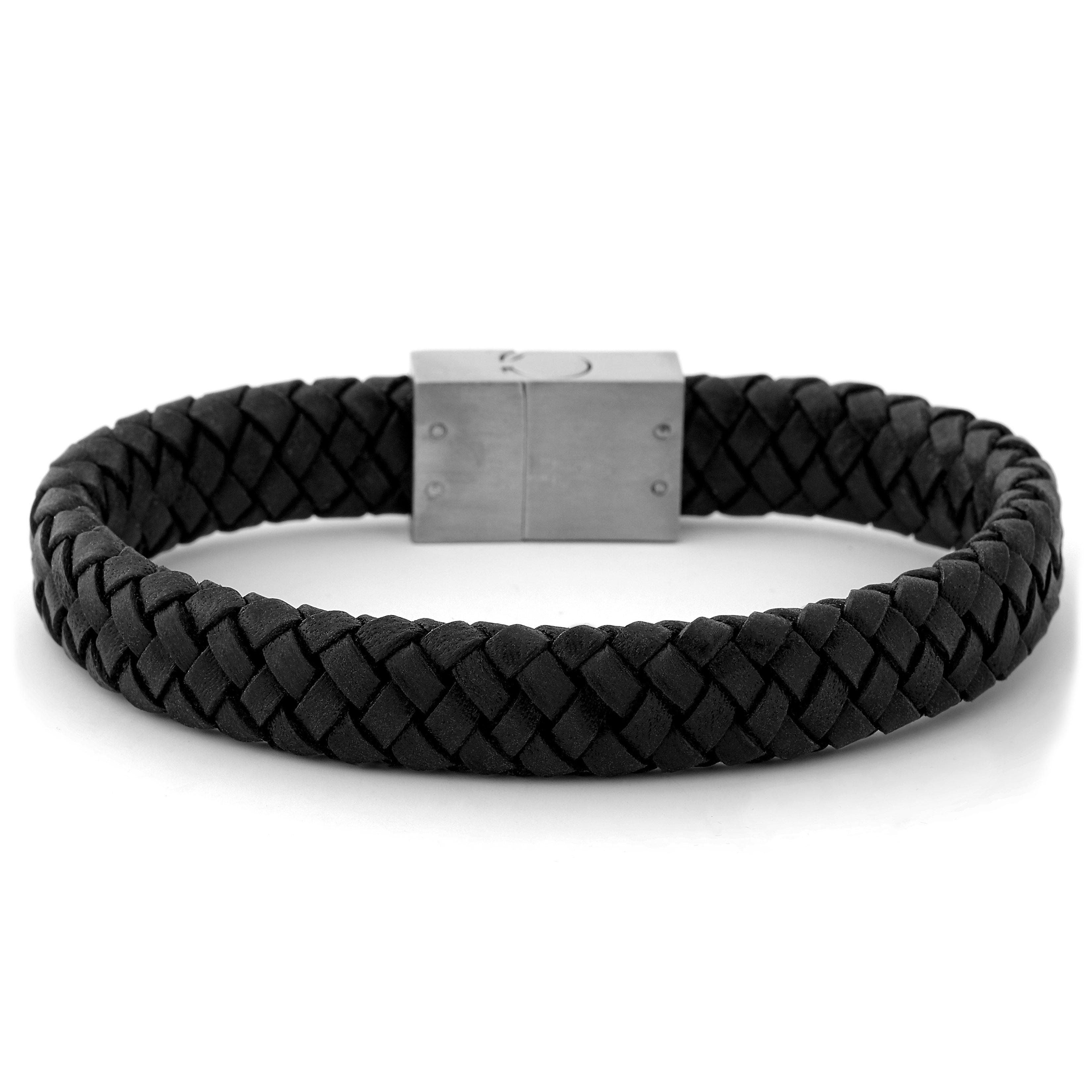 Black Jigsaw Leather Bracelet | In stock! | Fort Tempus