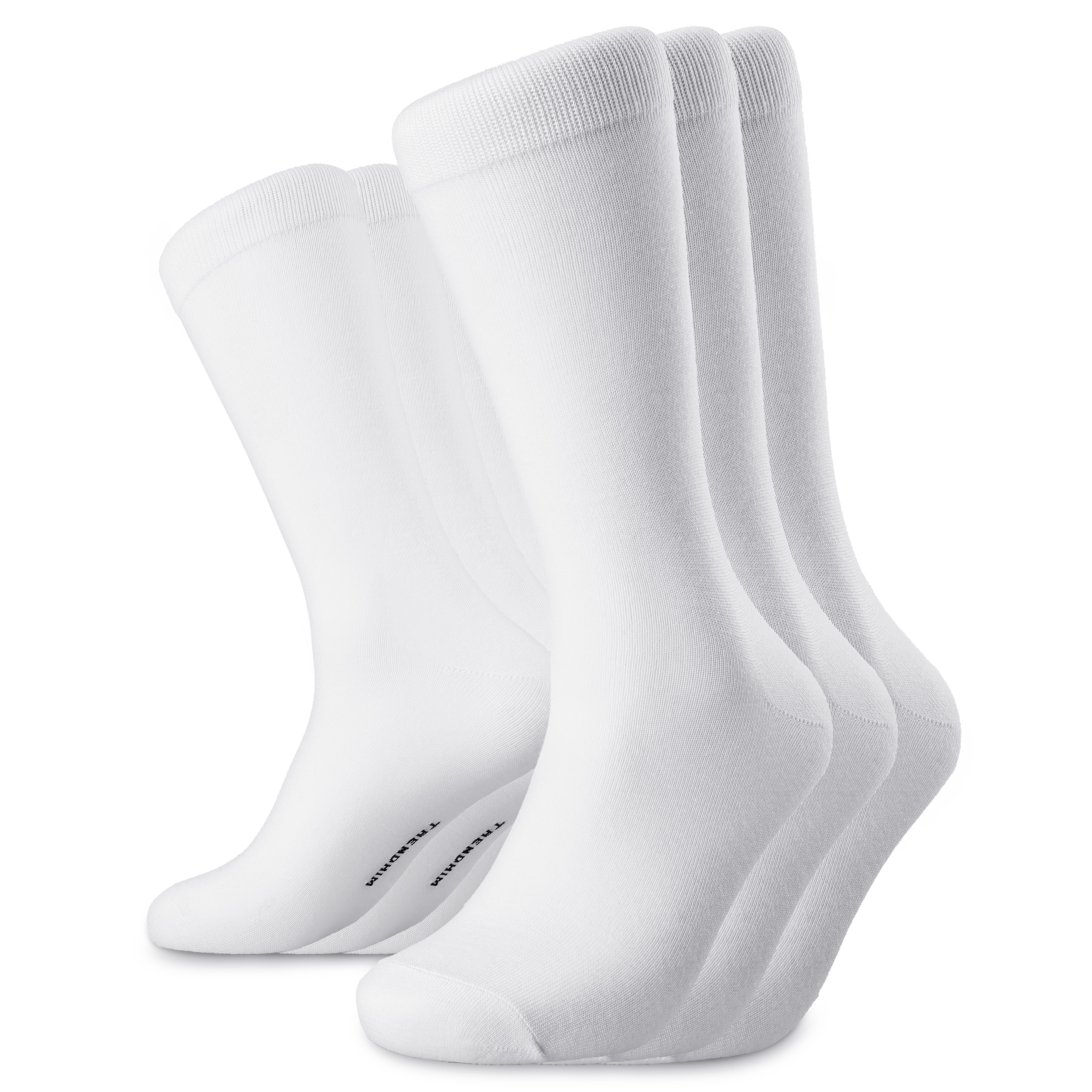 TrueFeel | Lot de 3 paires de chaussettes blanches en bambou