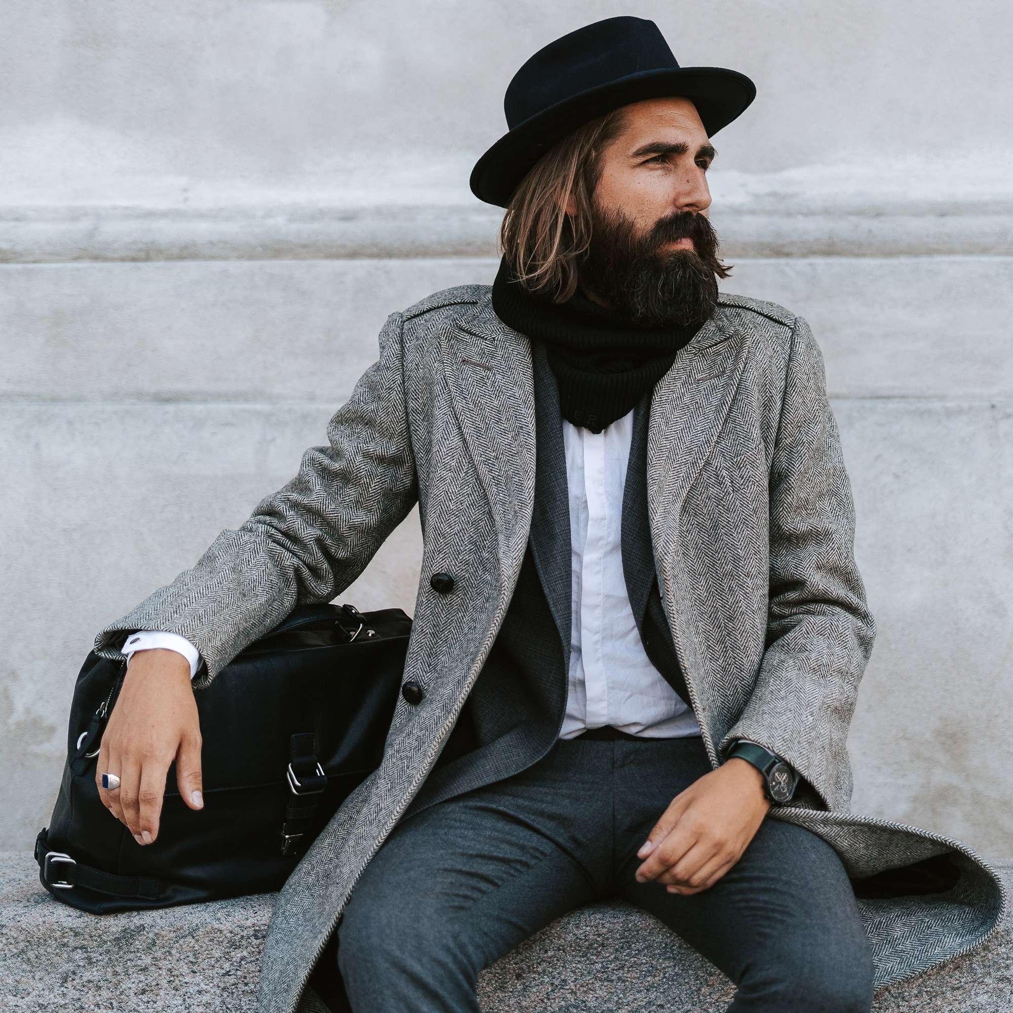 Frisco Black Urban Tube Scarf - 4