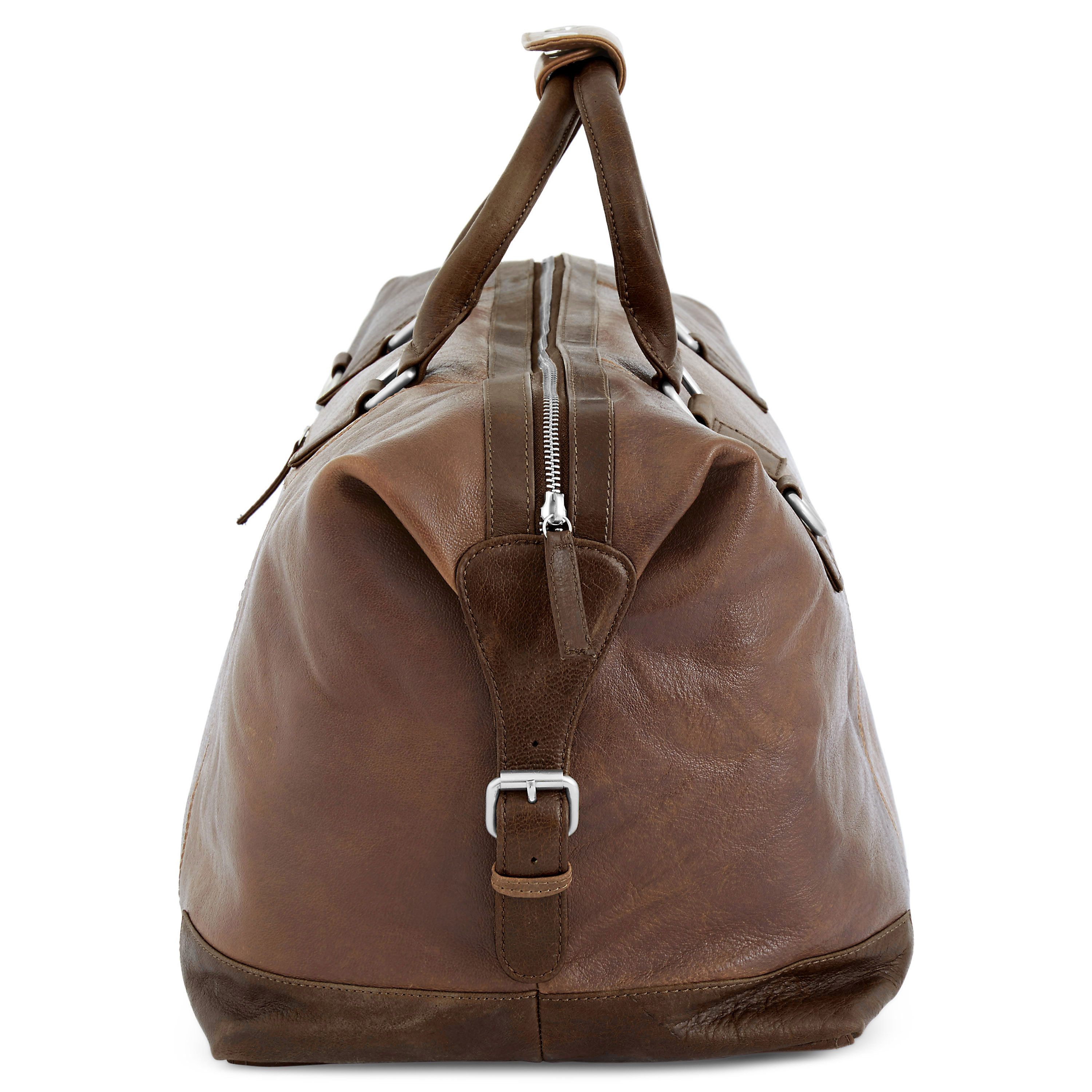 Brun og Lysebrun California Weekendbag - 6