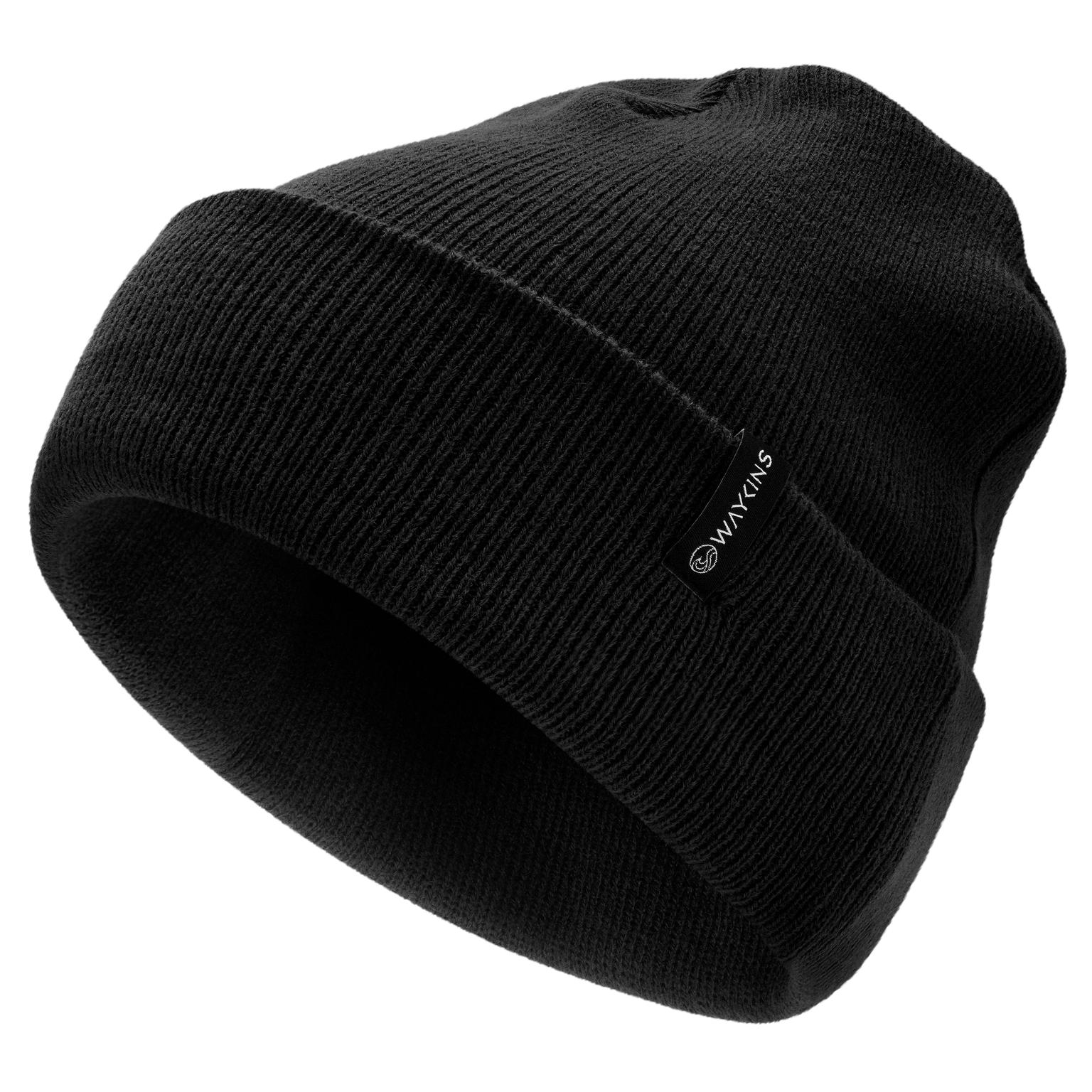 Baltic | Beanie noir en Acrylique Maille Fine Baltic | Beanie noir en Acrylique Maille Fine