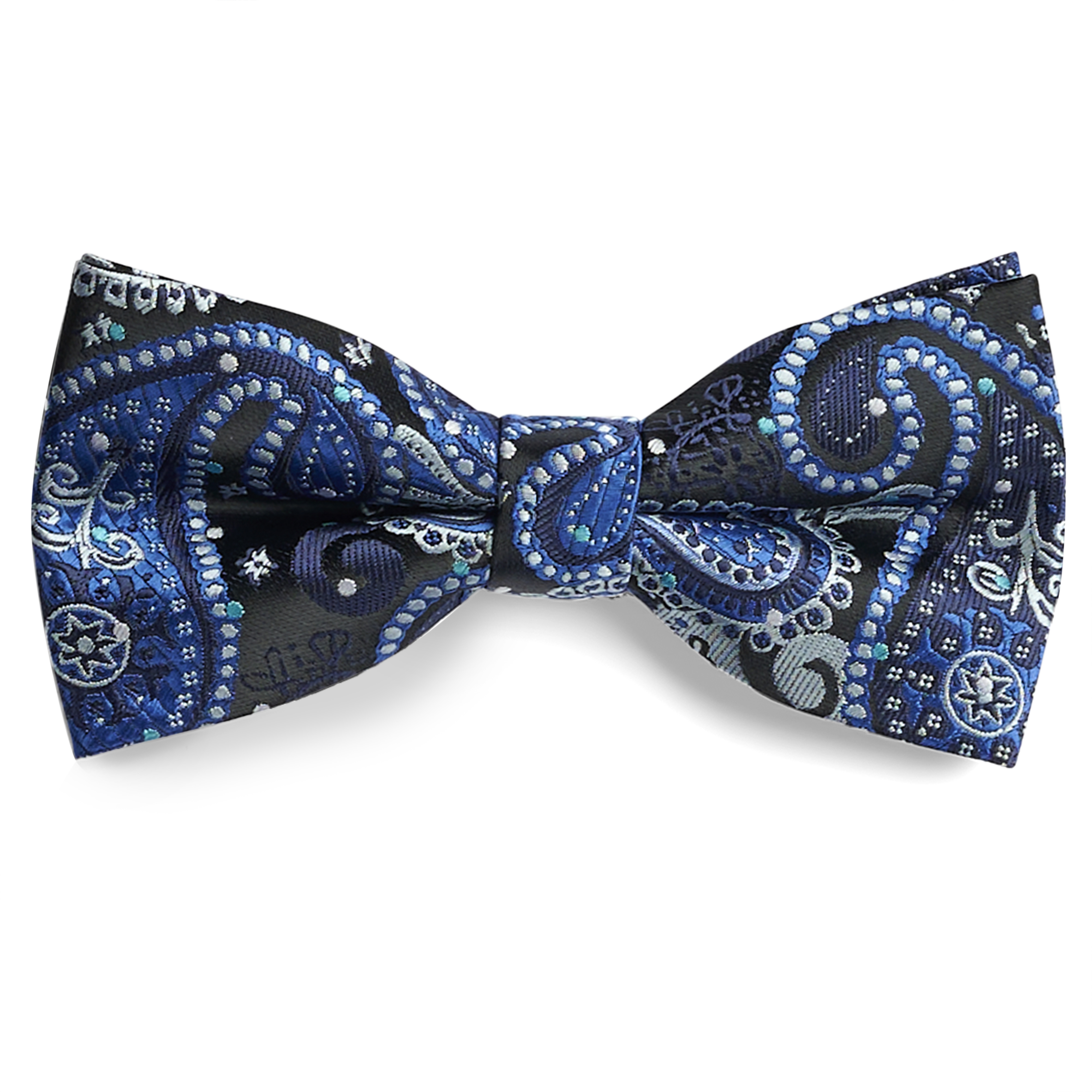 Anzug Accessoire Geschenkbox | Blau Paisley & Gold-Tone Set - 13