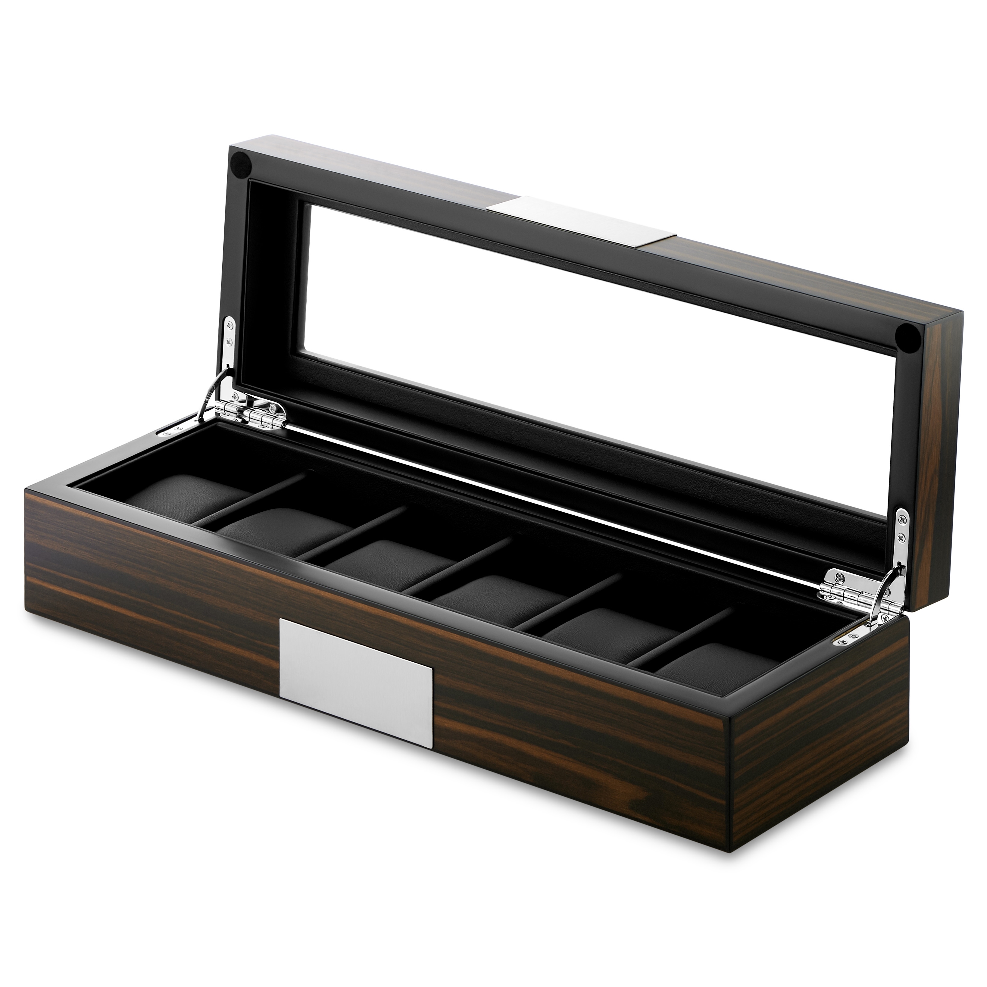 6 Uhr Ebenholzfurnier-Box - 2