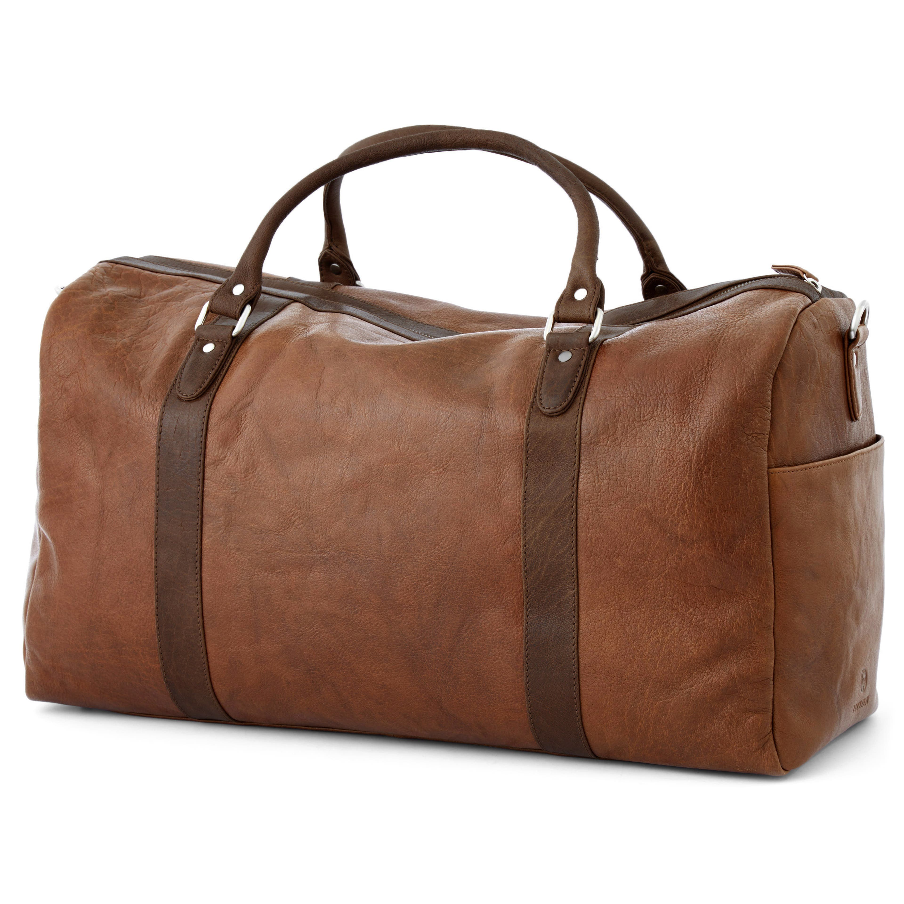 Tan & Brown California Duffel Bag, In stock!