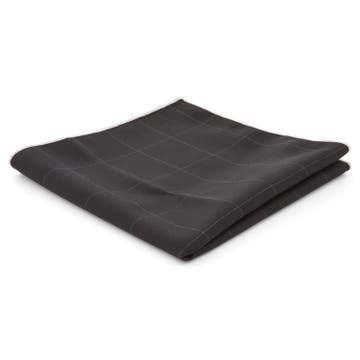 Black & White Chequered Cotton Pocket Square Black & White Chequered Cotton Pocket Square