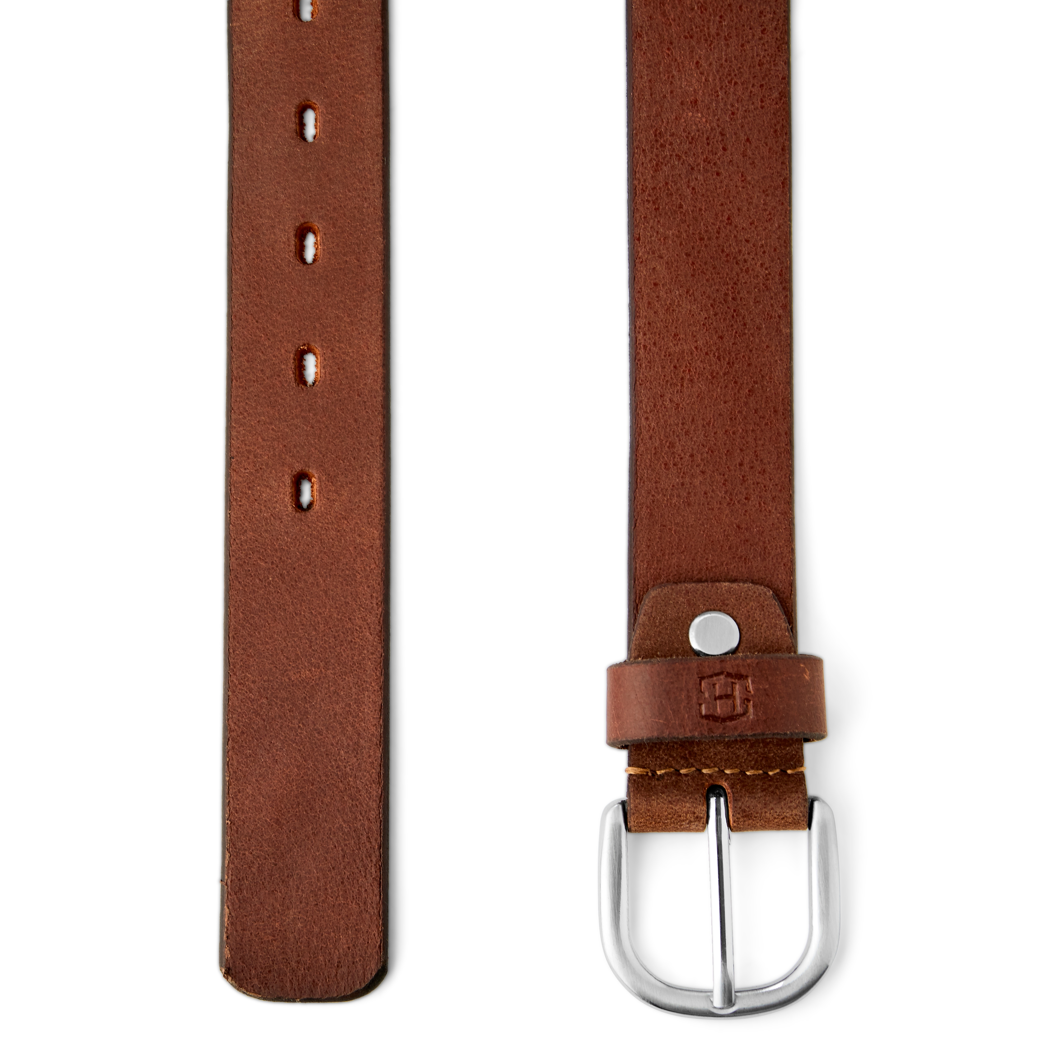 Καφέ Δερμάτινη Ζώνη Sol - 2