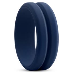 Ciemnogranatowy silikonowy pierścionek