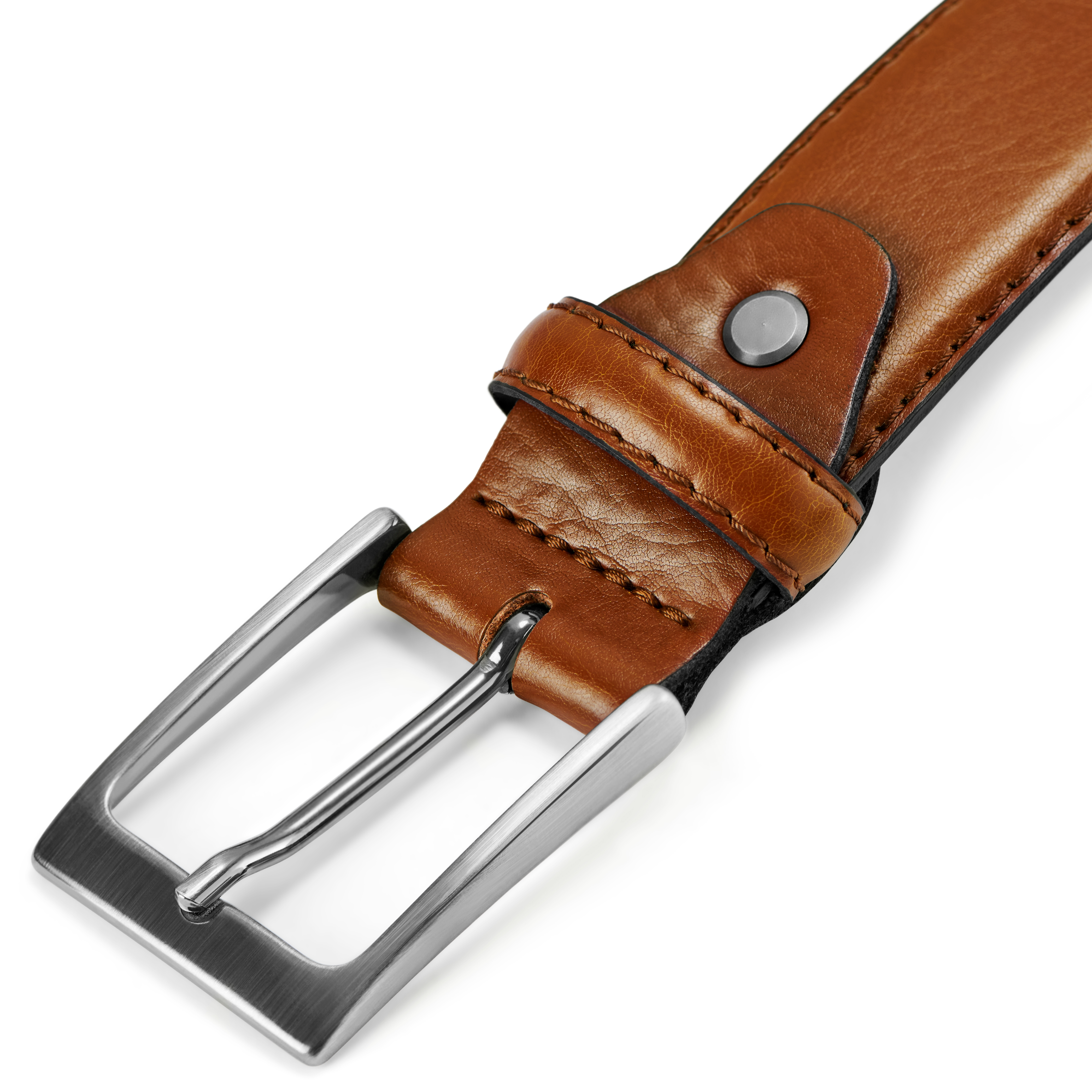 Cinturón de piel marrón Homer - 3