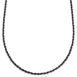 Essentials | 4 mm Gunmetal Black Rope Chain Necklace