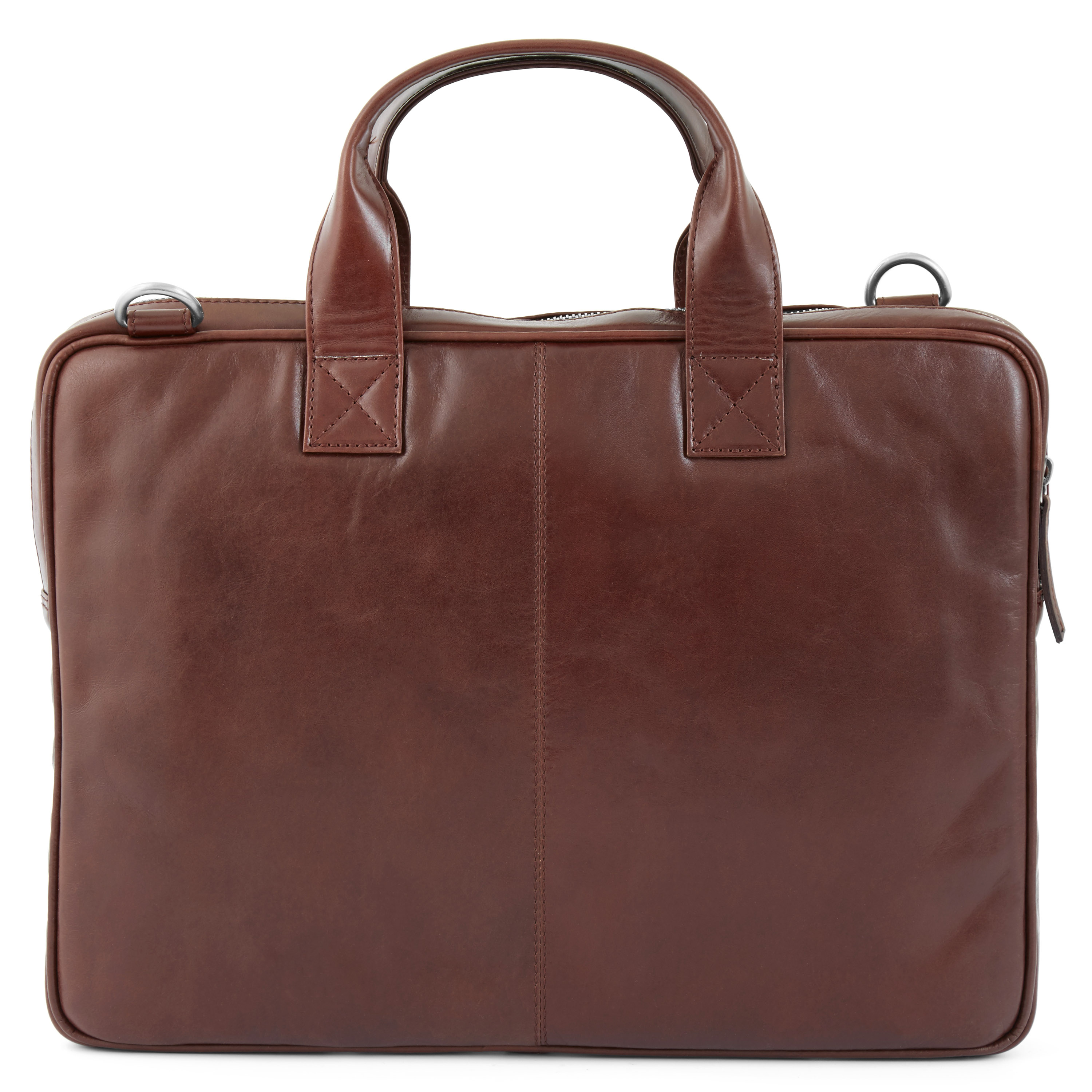 Braune Schlanke Jasper Laptoptasche Mit Reißverschluss  - 3