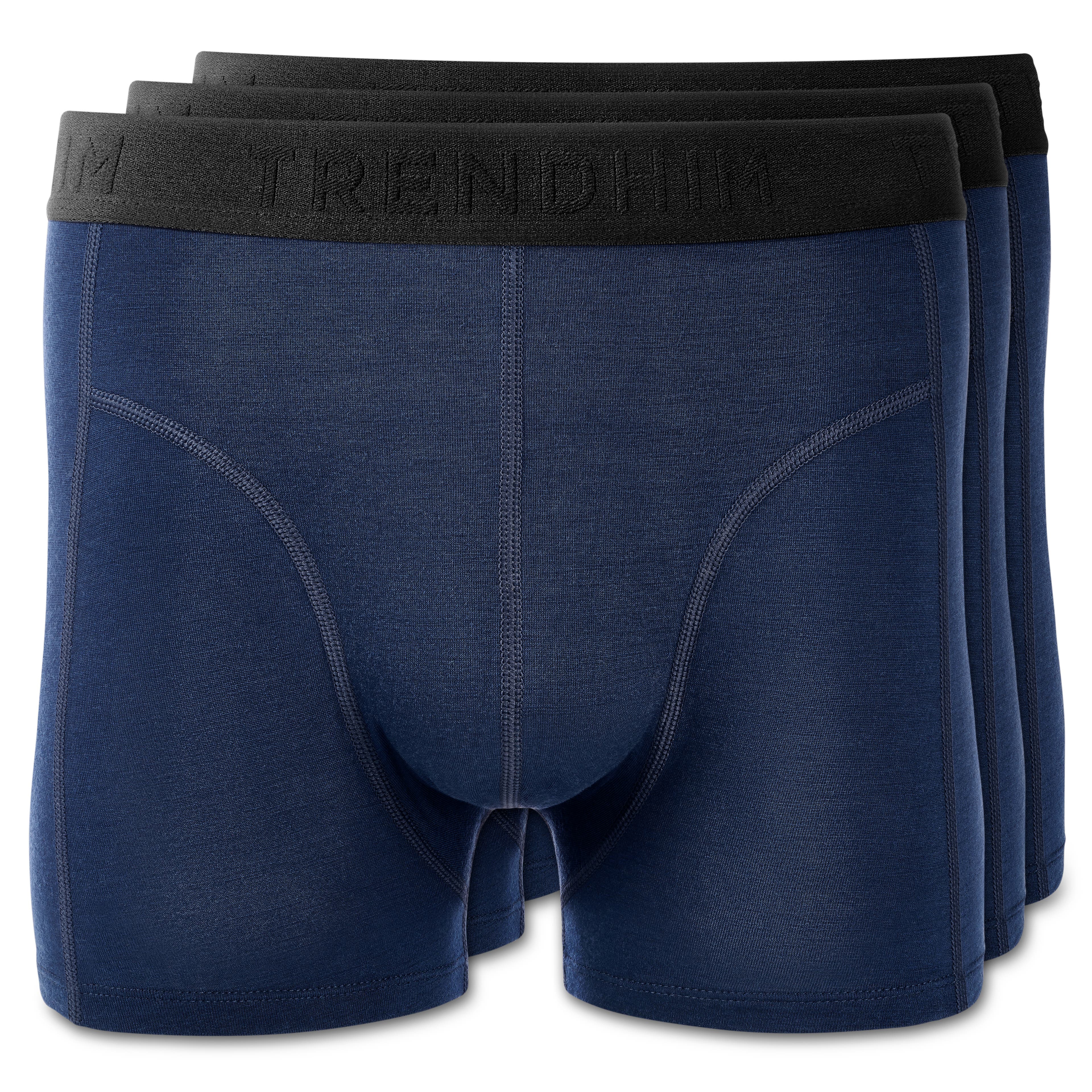FeatherFeel | Set van 3 koningsblauwe boxershorts van merinowol FeatherFeel | Set van 3 koningsblauwe boxershorts van merinowol