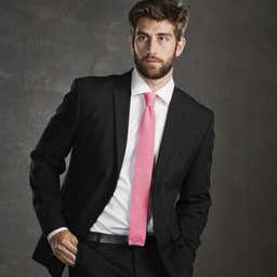 Hot Pink Knitted Tie - 4 - gallery