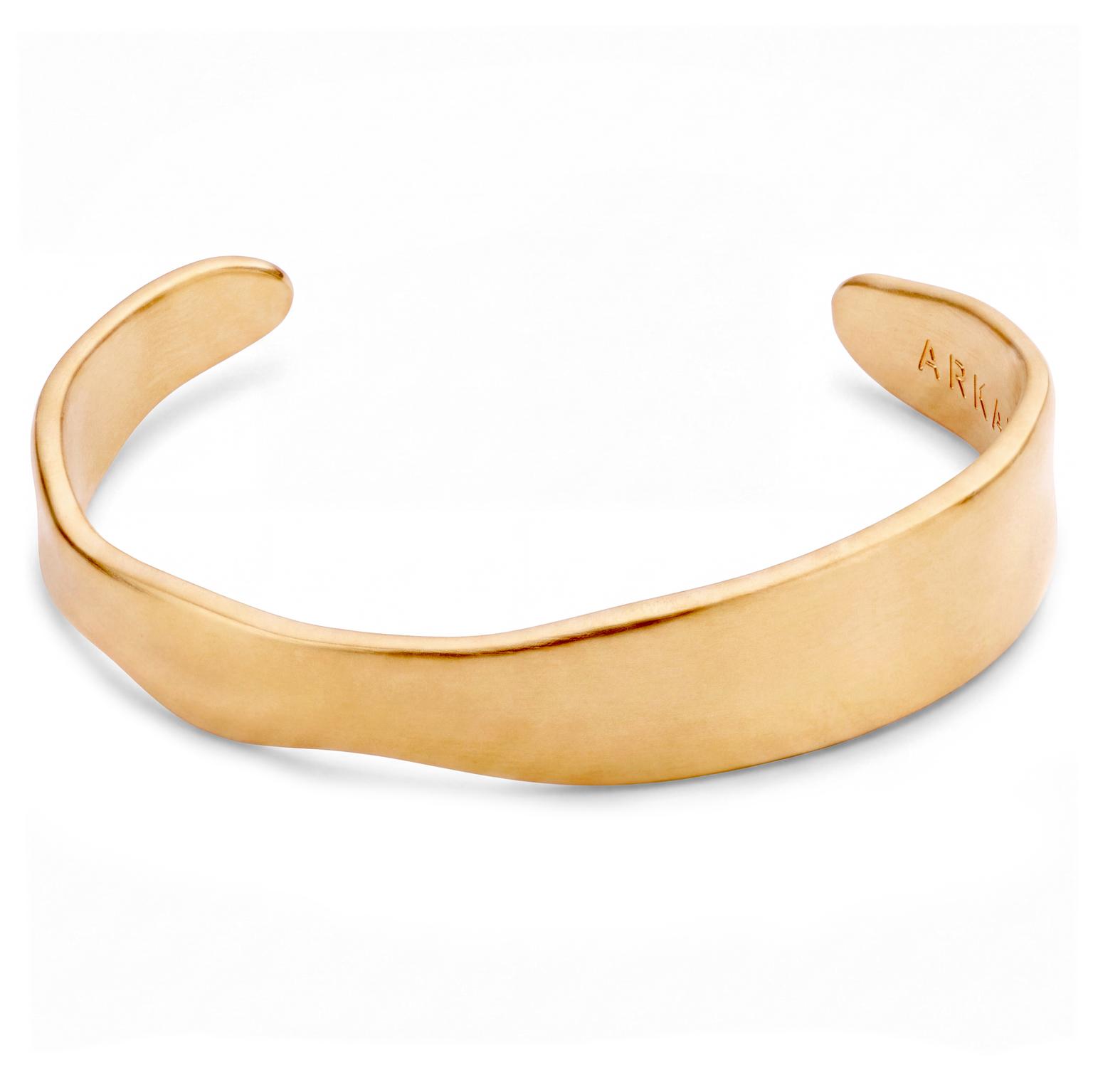 Organic | Flow bangle van 14-karaats verguld roestvrij staal Organic | Flow bangle van 14-karaats verguld roestvrij staal