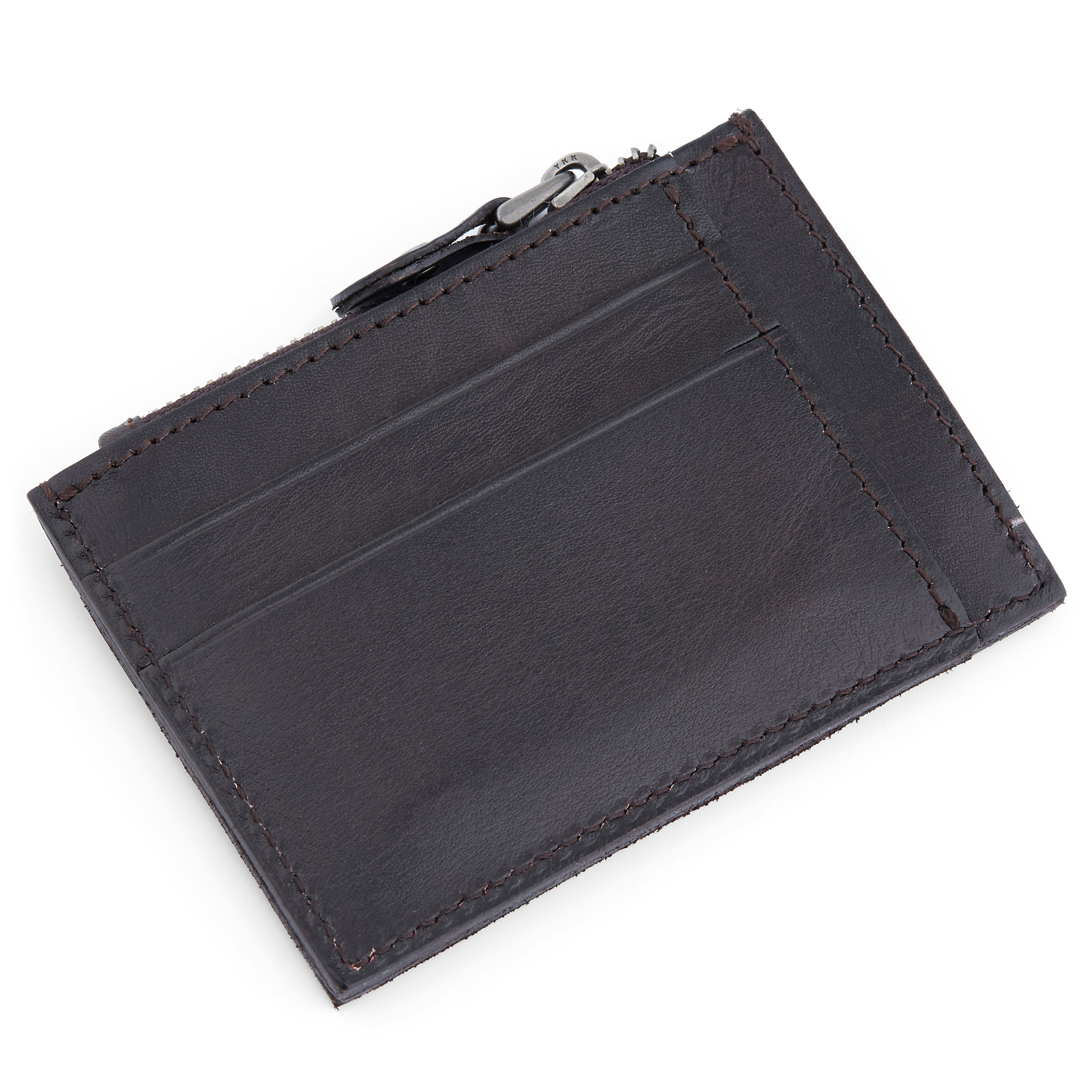 Donkerbruine Osias Leren Portemonnee - 6