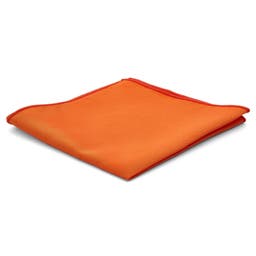 Basic Neon Orange Pocket Square