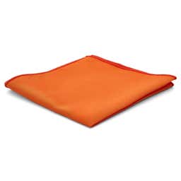 Pochette de costume classique orange vif